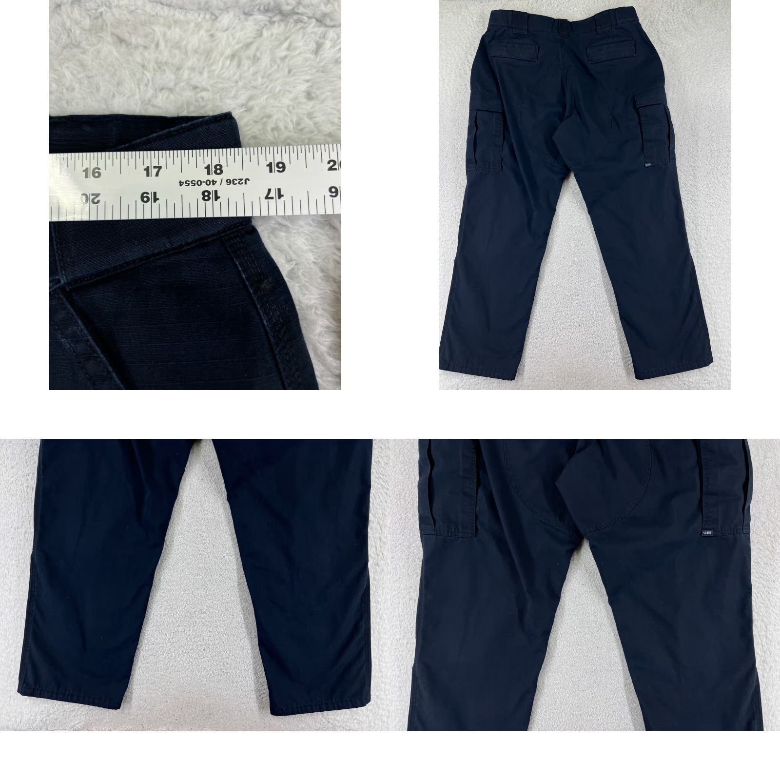 Vintage 5.11 Tactical Pants Men XL Blue Cargo RipStop Double Knee Gusset 74280 Cargo Pocket Relaxed Fit Cotton 31in Inseam Canvas Buckle Button Vintage No Size US 36 / EU 52 - 9 Thumbnail