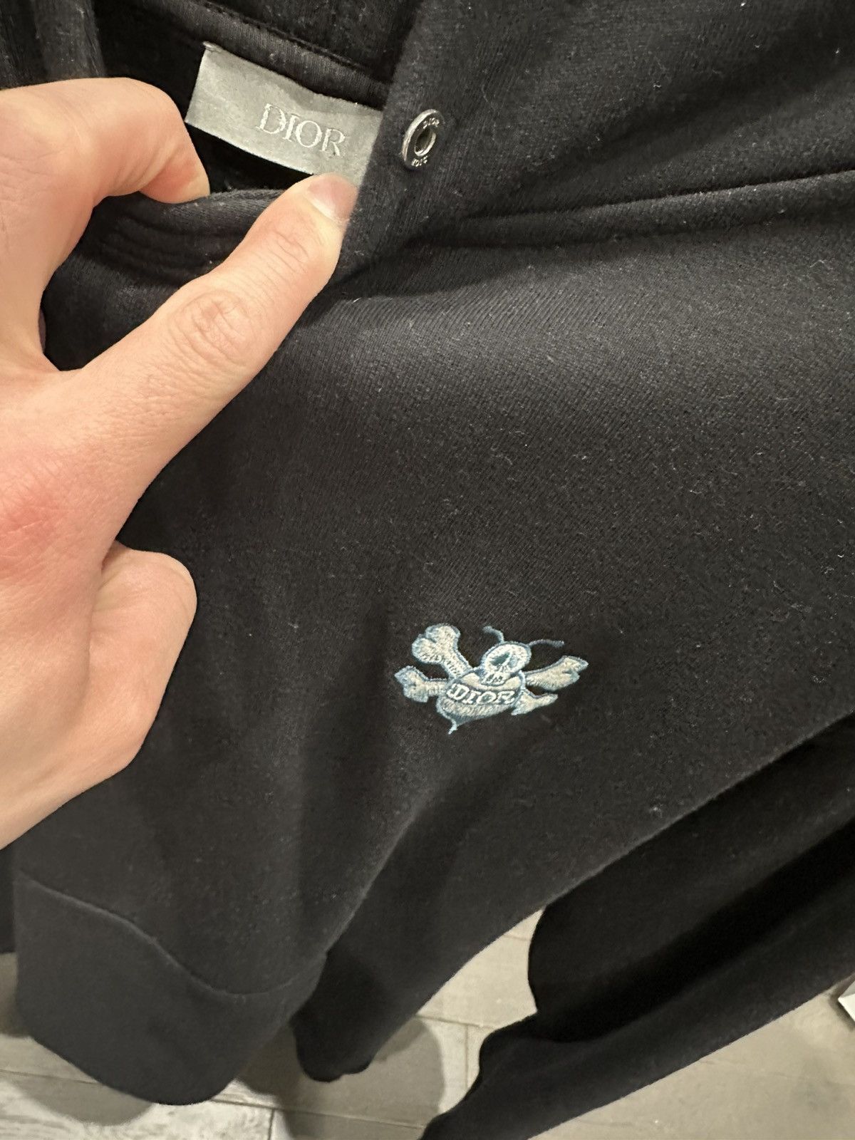 Dior × Stussy Dior x shawn stussy 2020 bee embroidered hoodie Size US XL / EU 56 / 4 - 1 Thumbnail