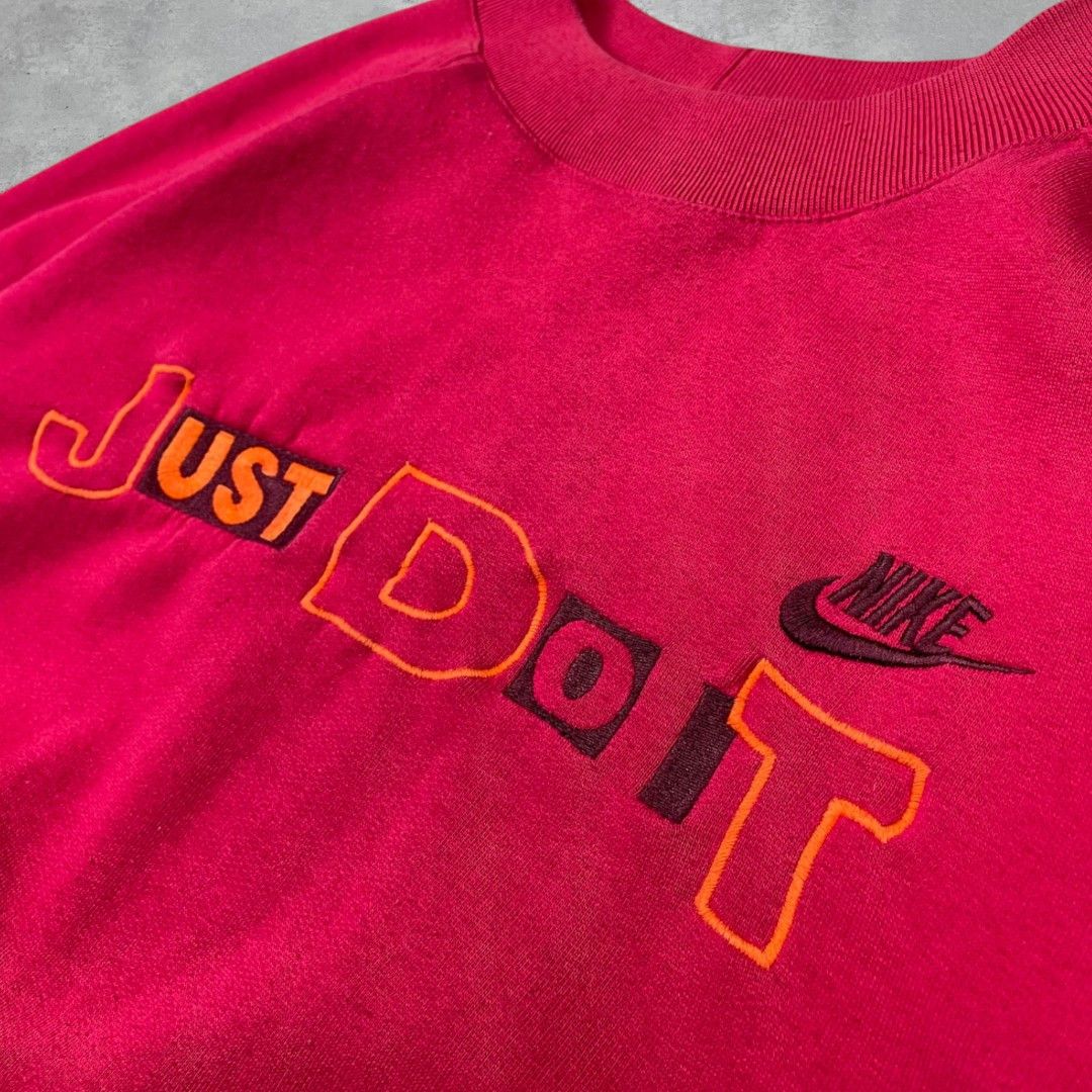 Nike Nike vintage 90's spellout crewneck Size US L / EU 52-54 / 3 - 3 Thumbnail