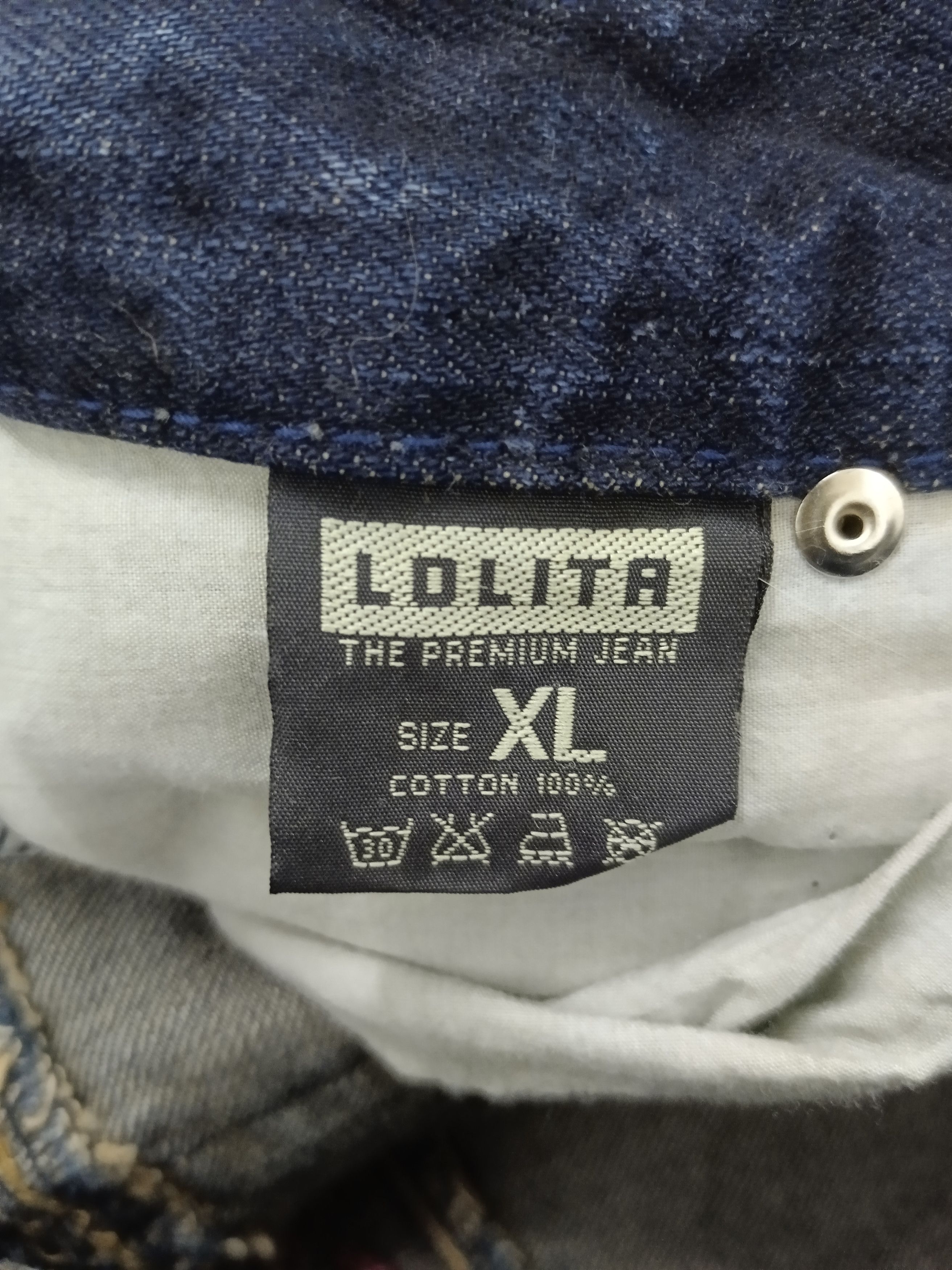 If Six Was Nine RUSTY SICK PACTHWORK LOVELY TEDDY BEAR DENIM PANTS Size US 33 - 7 Thumbnail