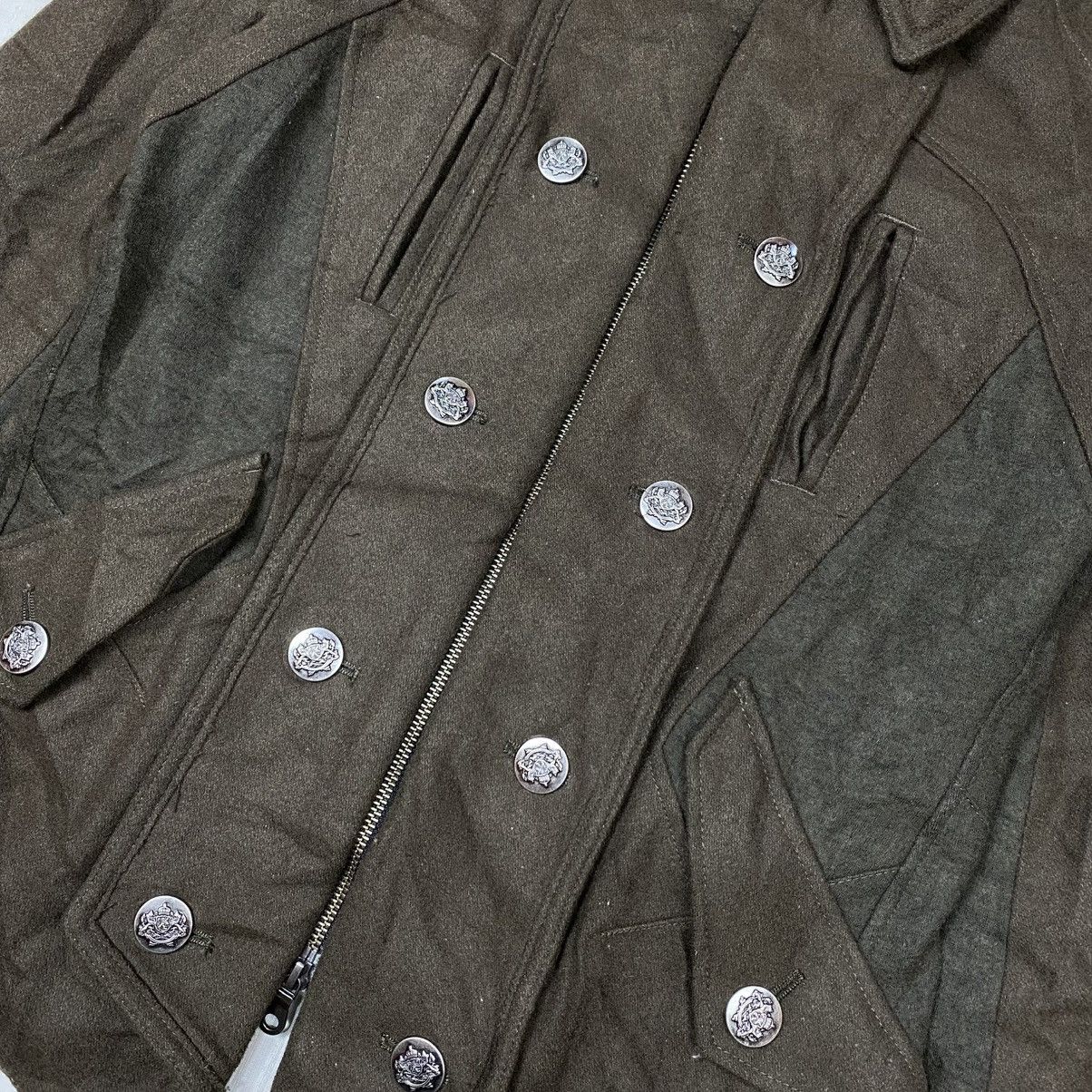 If Six Was Nine × Le Grande Bleu (L.G.B.) × PPFM PPFM Napoleon Wool Military Jacket Size US M / EU 48-50 / 2 - 9 Thumbnail