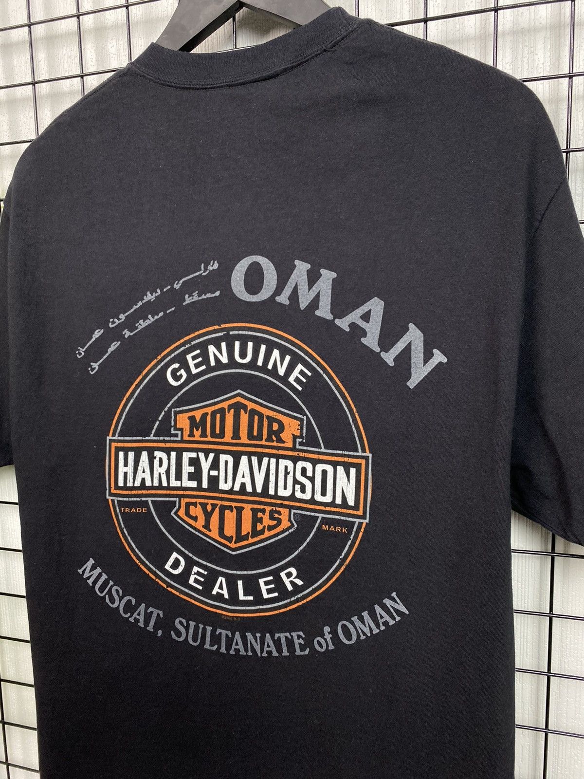 Hanes Harley Davidson rare T Shirt Oman Muscat Sultanate men Black Size US L / EU 52-54 / 3 - 16 Thumbnail