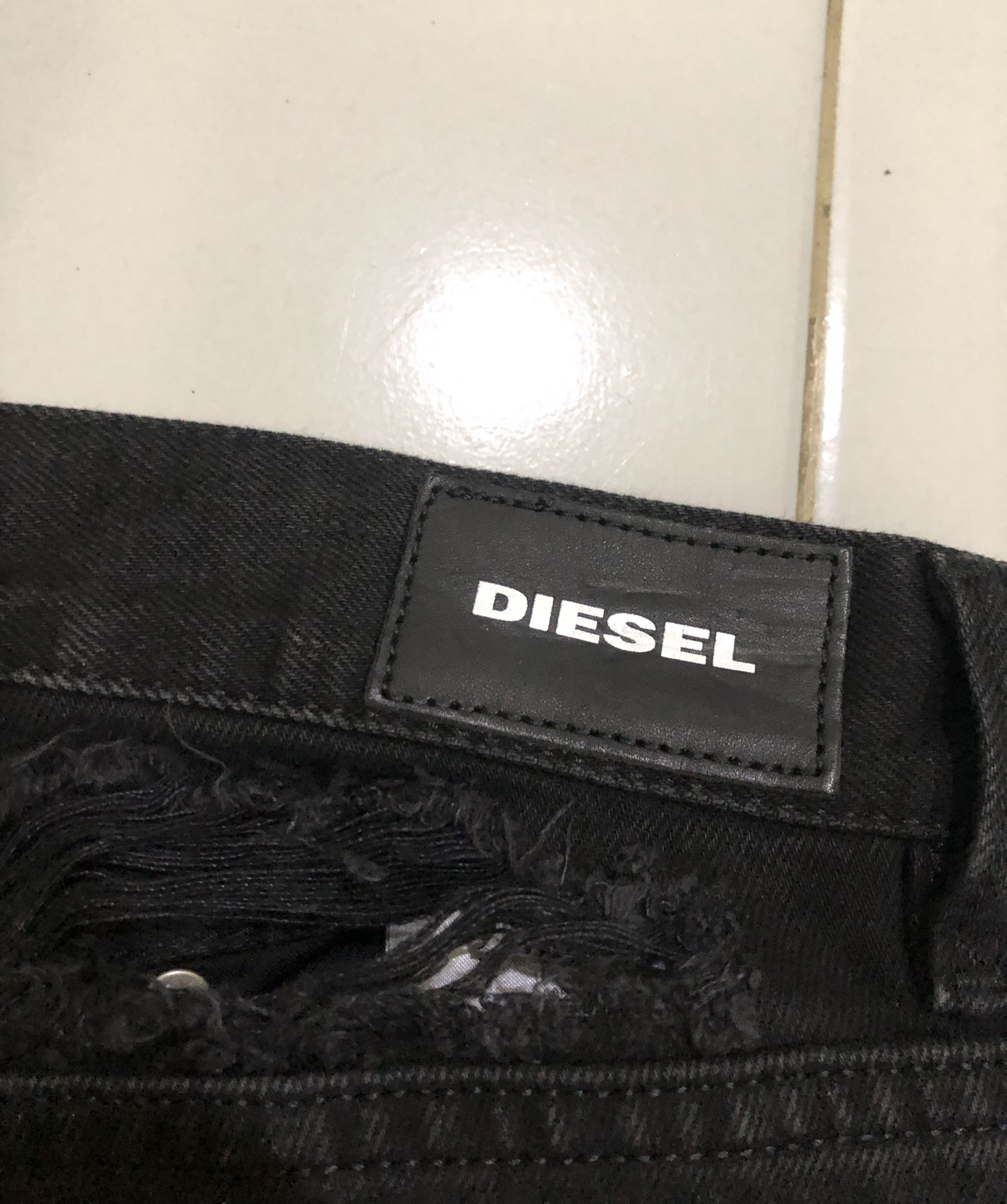 Diesel BNWT Diesel Aryel 084WH Distressed Black Jeans Size 30" / US 8 / IT 44 - 16 Thumbnail