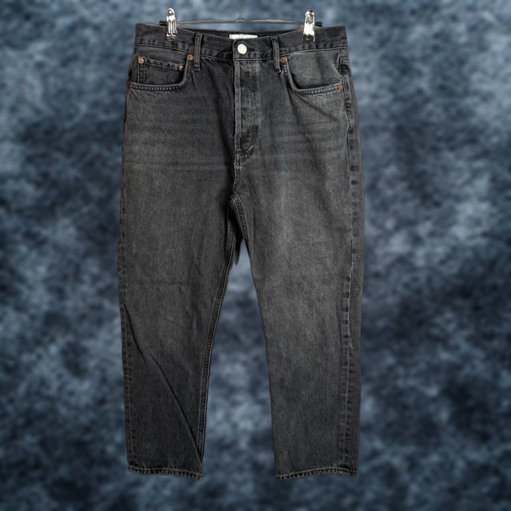 Agolde AGOLDE Jeans Black 29 Riley High-Rise Straight-Leg 100% Cotton Womens Adult 29 Denim Vintage 100% Cotton Size 29" - 1 Thumbnail