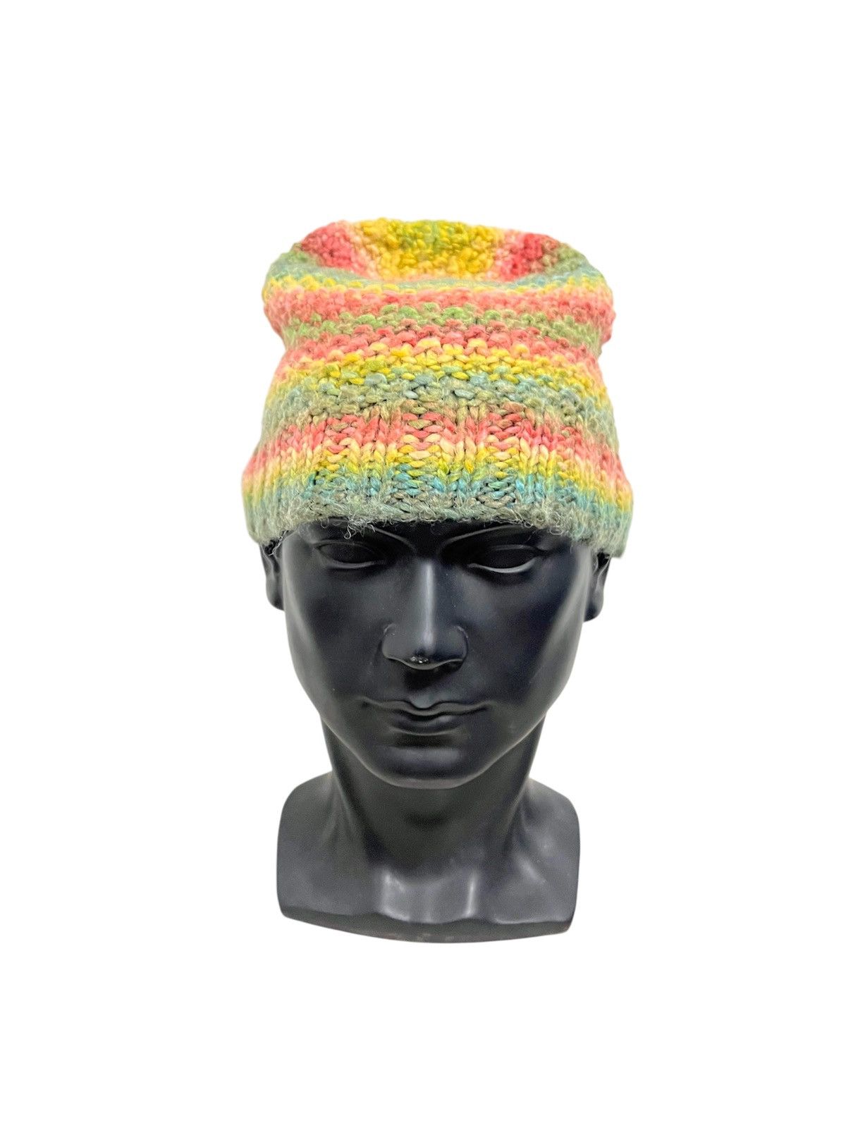 Zara ZARA knit rainbow Beanie Hat Size ONE SIZE - 1 Thumbnail