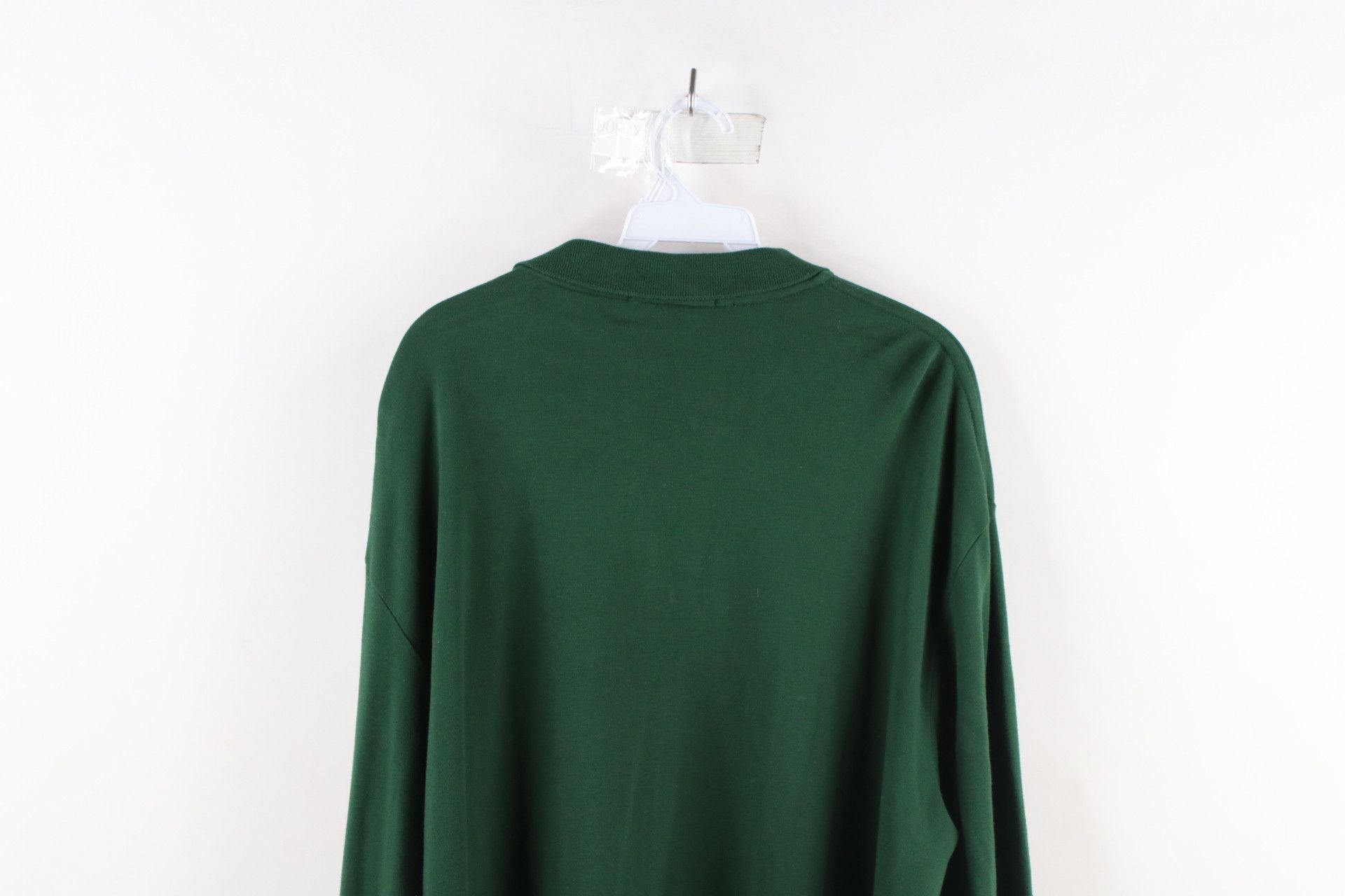 Ralph Lauren × Vintage Vintage 90s Ralph Lauren Long Sleeve Polo Shirt Hunter Green Size US XL / EU 56 / 4 - 10 Thumbnail