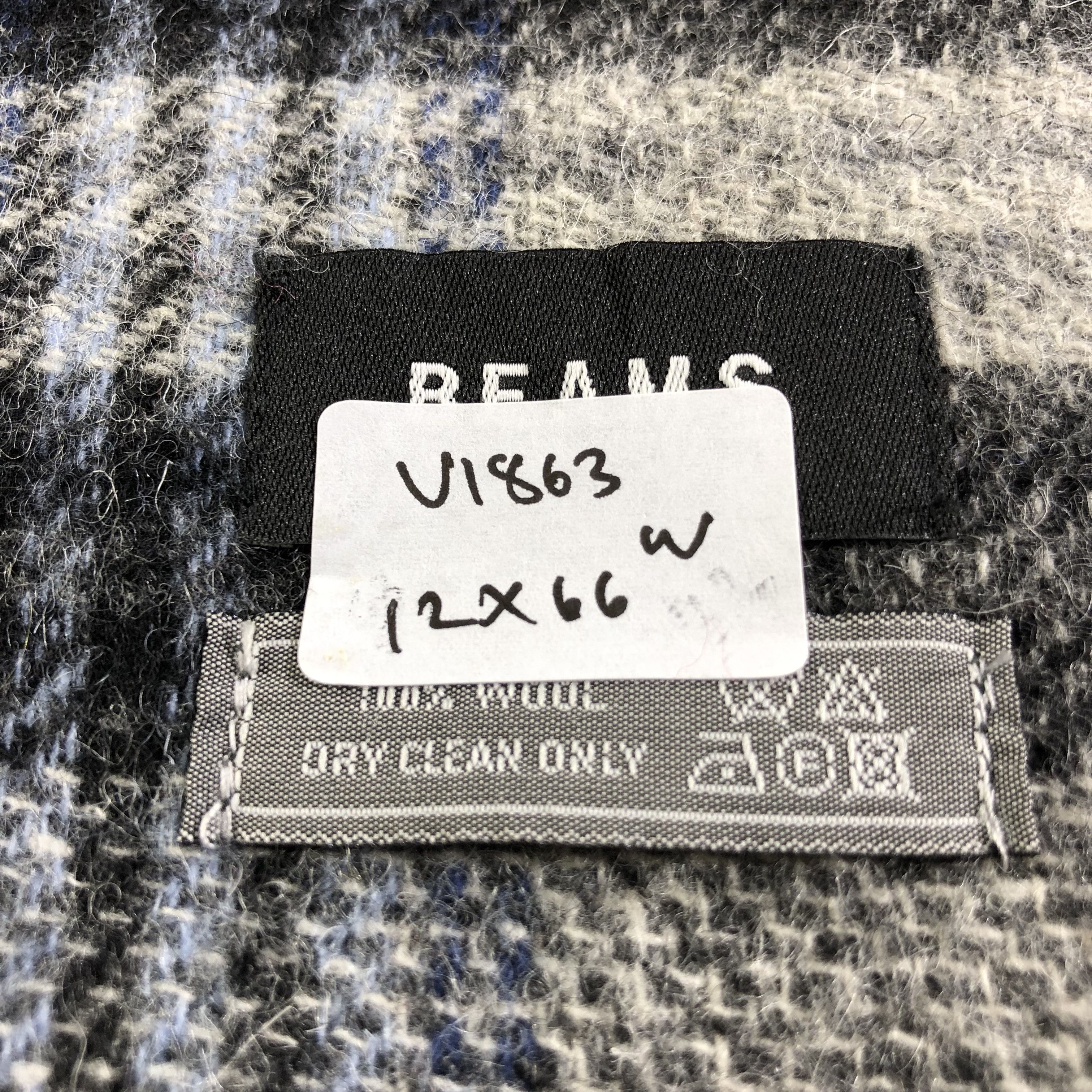 Beams Plus Beams Tartan Wool Scarf Muffler V1863 Size ONE SIZE - 7 Thumbnail