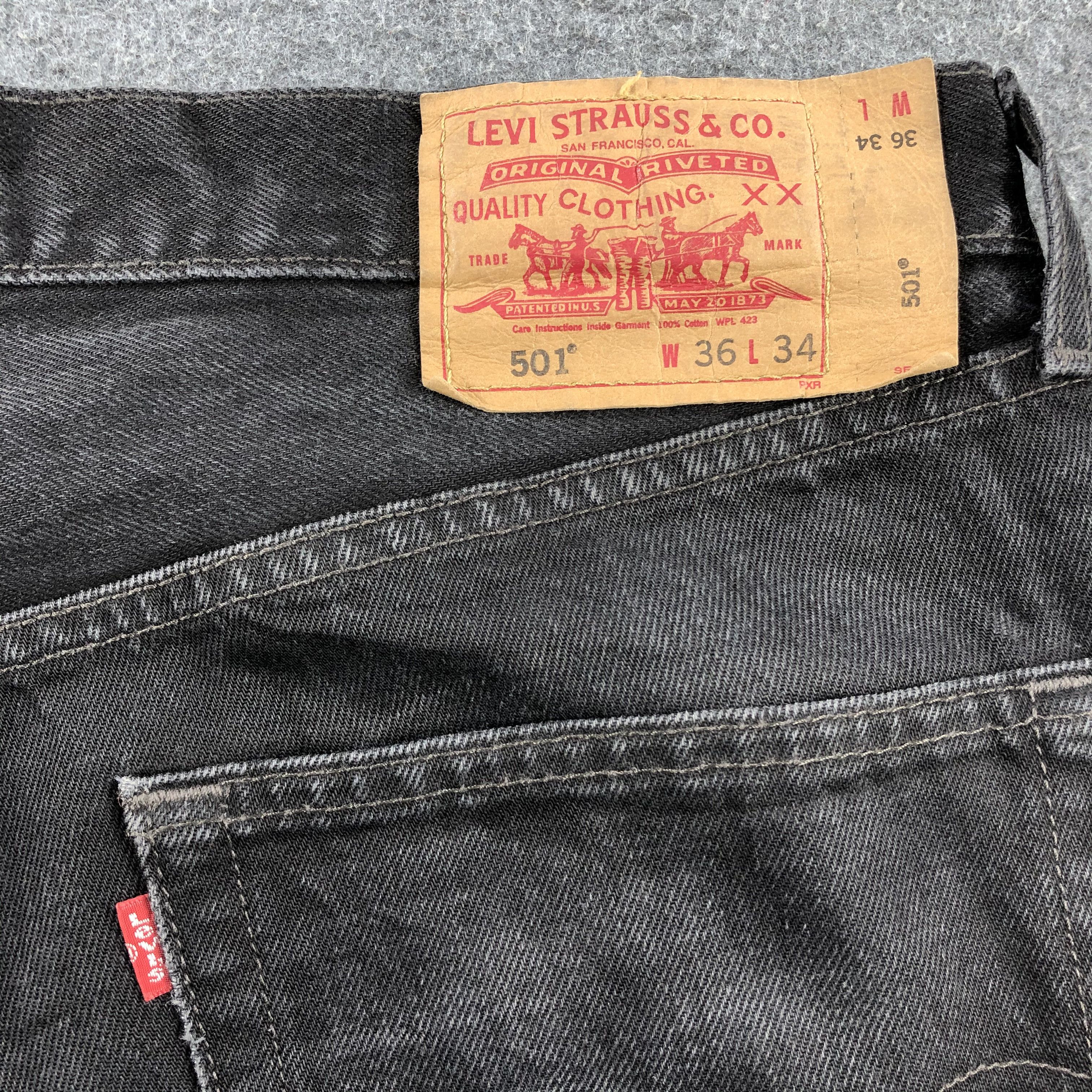 Levi's Vintage Distress Levis 501 Jeans-JM1668 Size US 38 / EU 54 - 7 Thumbnail