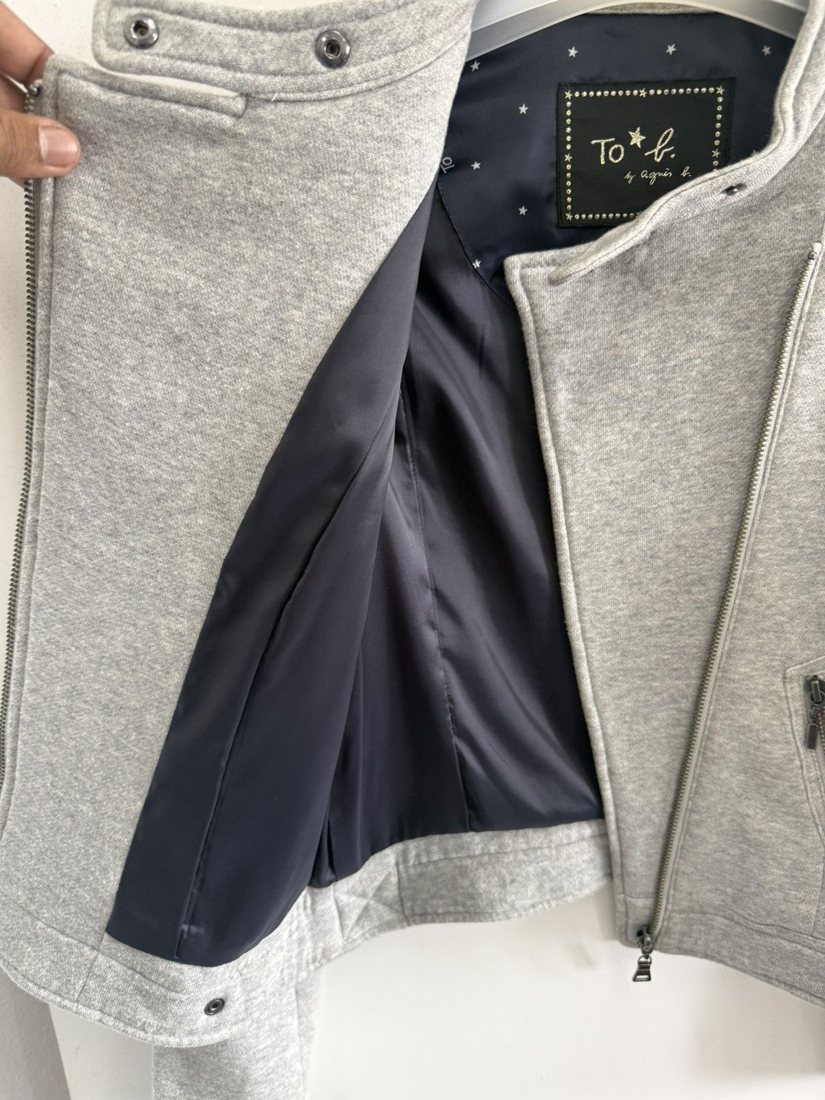 agnes b. 🔥 Vintage Agnes B Japan Paris minimalist Sweat Jacket Size XXS / US 00 / IT 34 - 10 Thumbnail