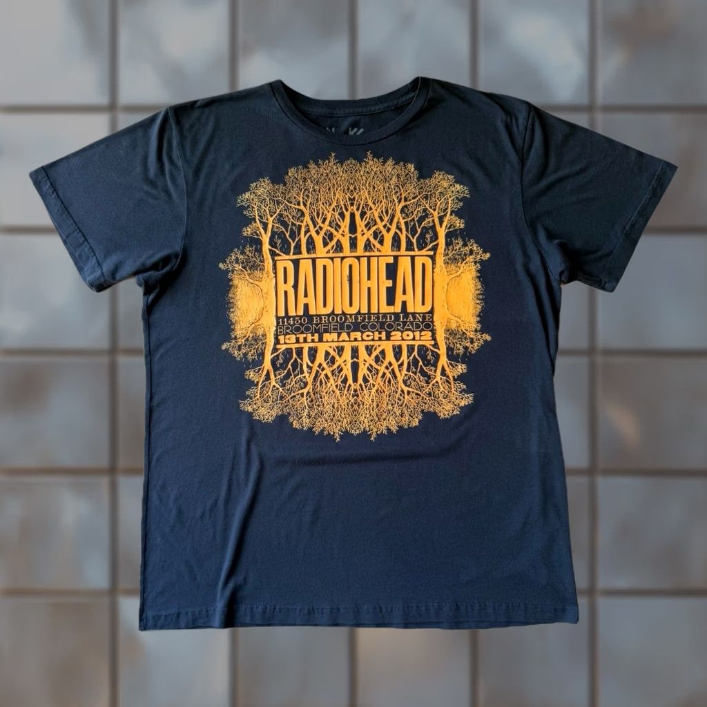 Vintage VINTAGE Radiohead Shirt XL Gray Rock Music 2012 Tour Waste Clothing Size US XL / EU 56 / 4 - 1 Thumbnail