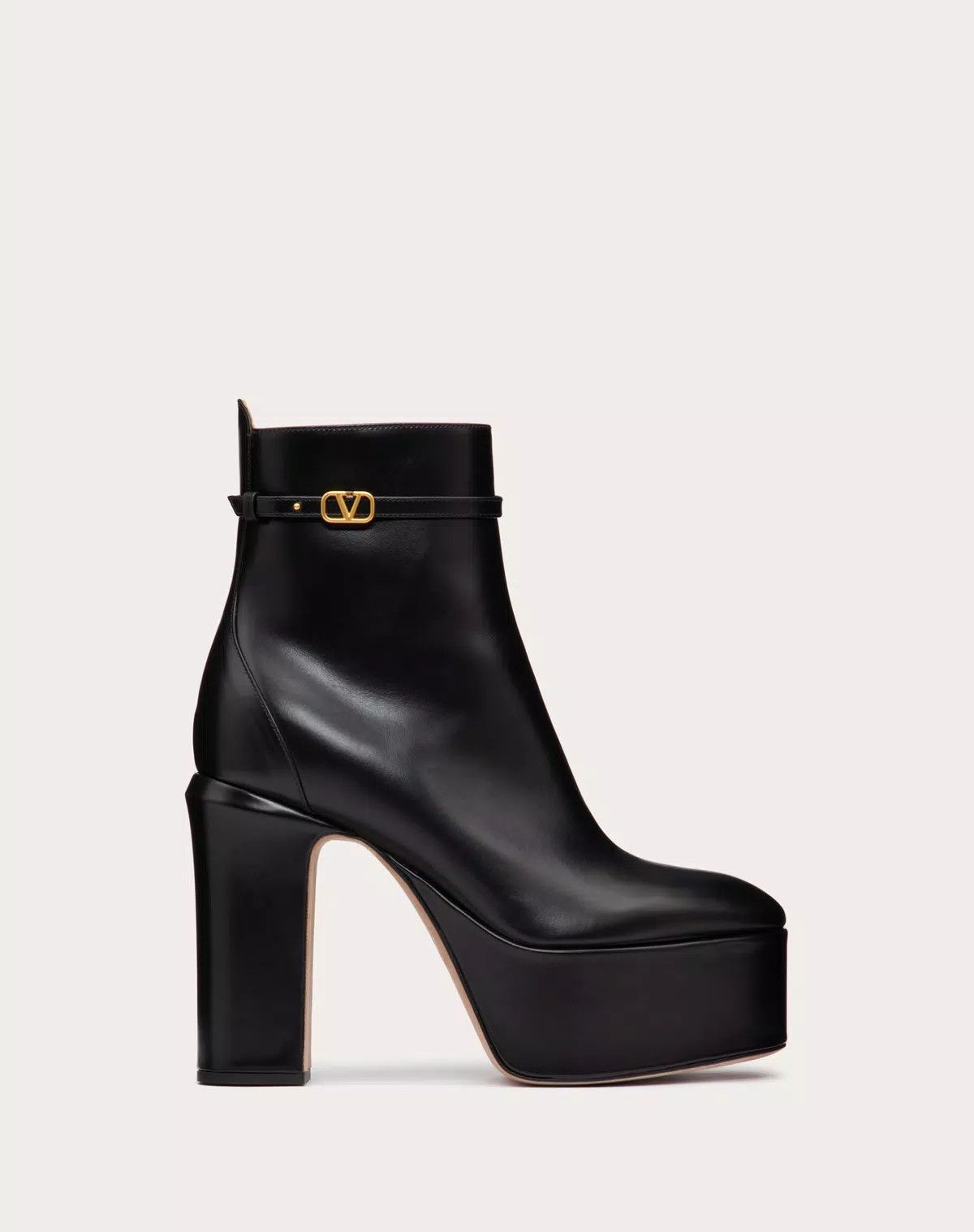 Valentino o1s1wg110426 Tan-Go Platform Ankle Boots in Calfskin 120mm Size US 8 / IT 38 - 1 Thumbnail
