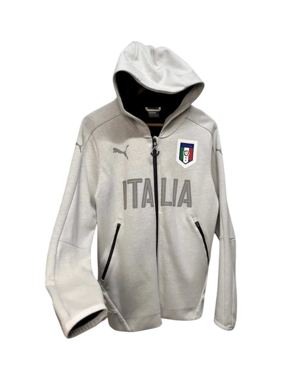 Nike Vintage Puma Italy Zip Hoodie Jersey Football Blockcore Size US S / EU 44-46 / 1 - 1 Thumbnail