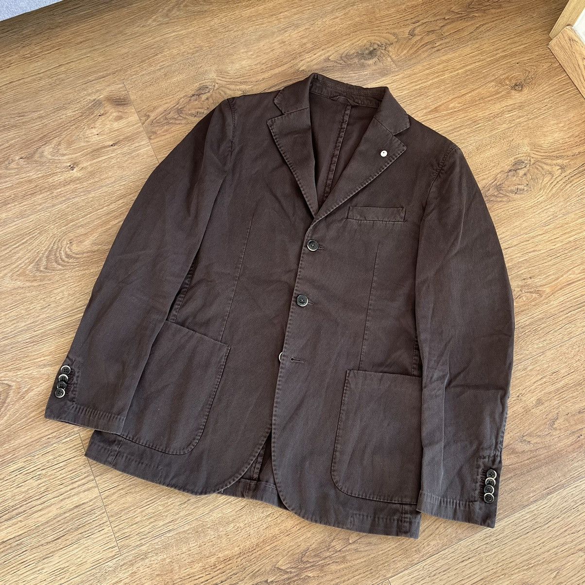 L.B.M. 1911 L.B.M 1911 Lubiam blazer brown cotton 3 piece 46 size Size 46R - 1 Thumbnail