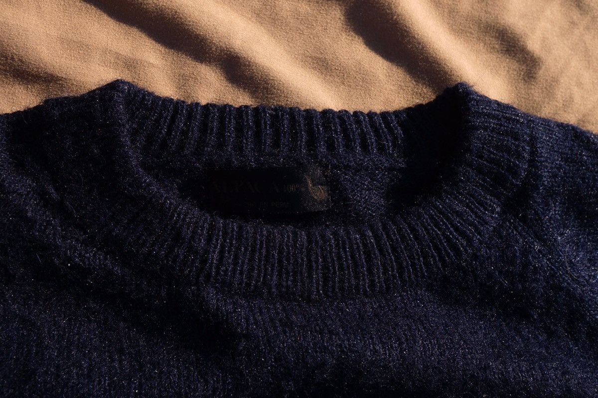 Handmade PURE ALPACA WOOL MADE IN PERU JUMPER Size US L / EU 52-54 / 3 - 2 Thumbnail