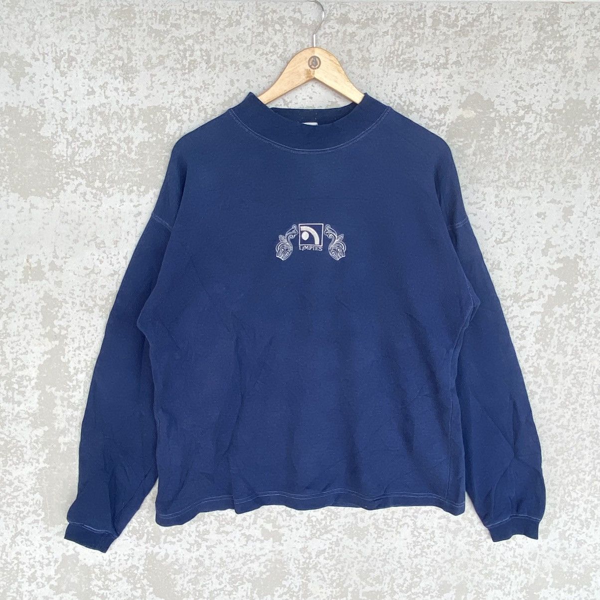Other Vintage Limpies Embroidered Crewneck Sweatshirt Blue Size L Size L / US 10 / IT 46 - 1 Thumbnail