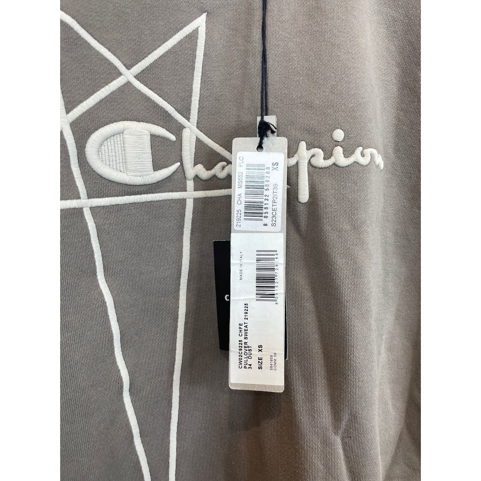 Rick Owens Rick Owens Champion Crewneck Brown New With Tags XS Size US XS / EU 42 / 0 - 4 Thumbnail