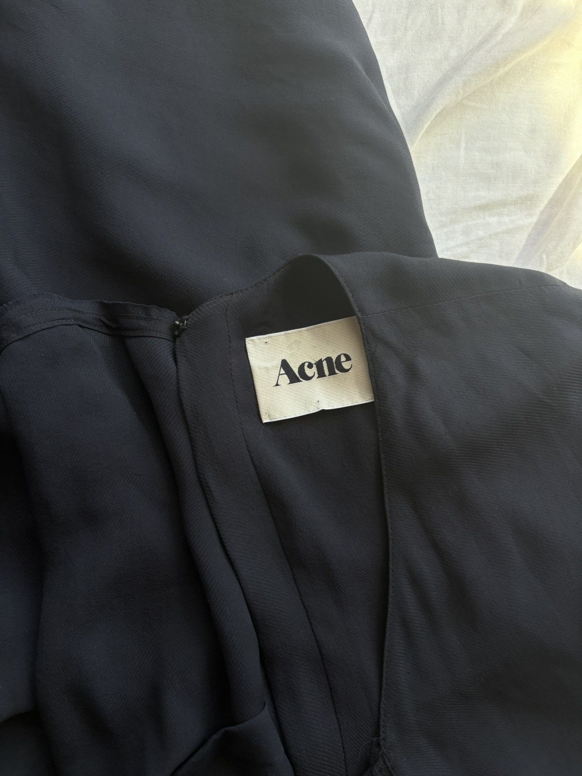 Acne Silk Dress in Blue, Women's (Size M) — image 4 of 6