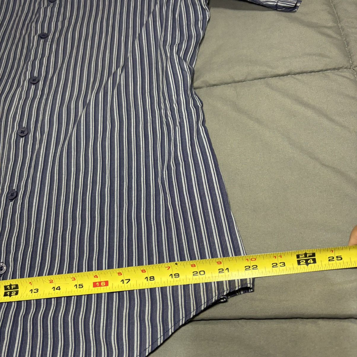 Anchor Blue Vintage Anchor Blue men’s stripped sz Large button up Y2K Size US L / EU 52-54 / 3 - 6 Thumbnail