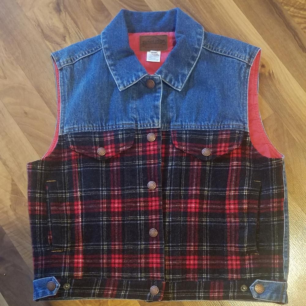 Pendleton Pendleton Vintage Wool Trim Vest Size Small Size S / US 4 / IT 40 - 1 Thumbnail