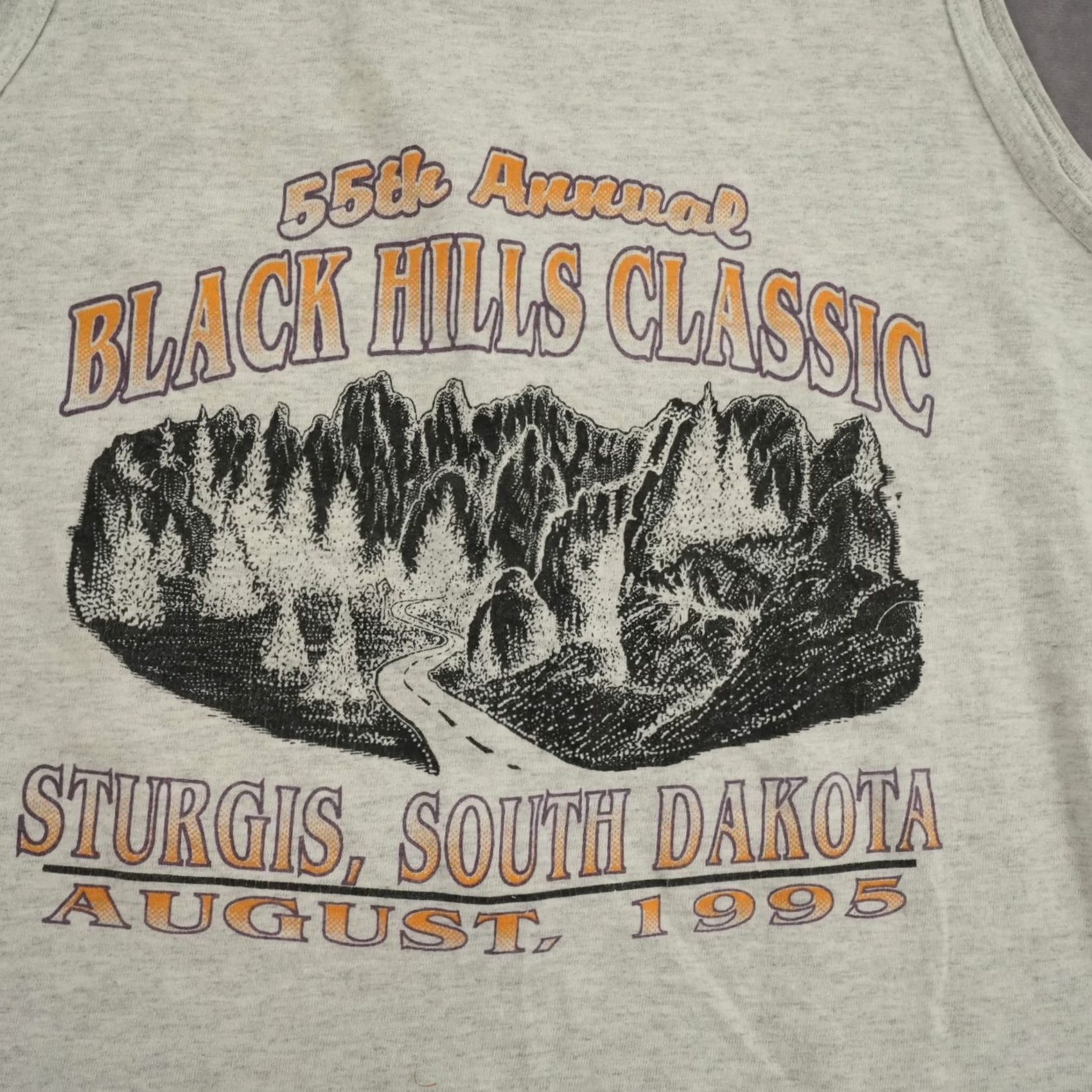 Hanes VINTAGE Hanes Tank Top Adult L White Sturgis 55th Annual 1995 USA Made Mens Size US L / EU 52-54 / 3 - 5 Thumbnail