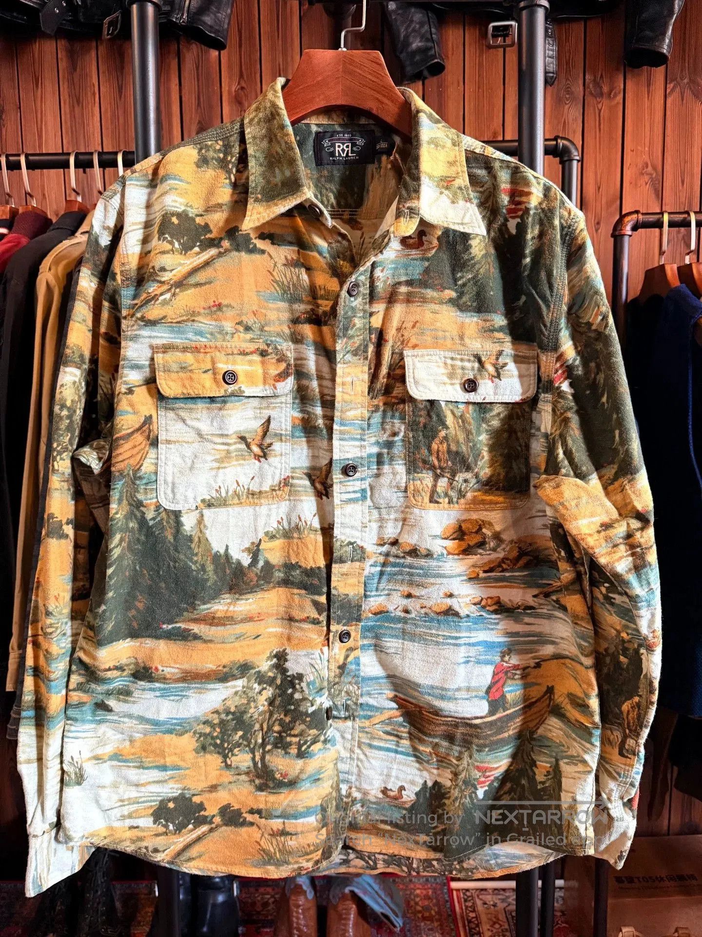 RRL Ralph Lauren RRL Duck Hunting Oil Painting Shirt. Size US L / EU 52-54 / 3 - 1 Thumbnail