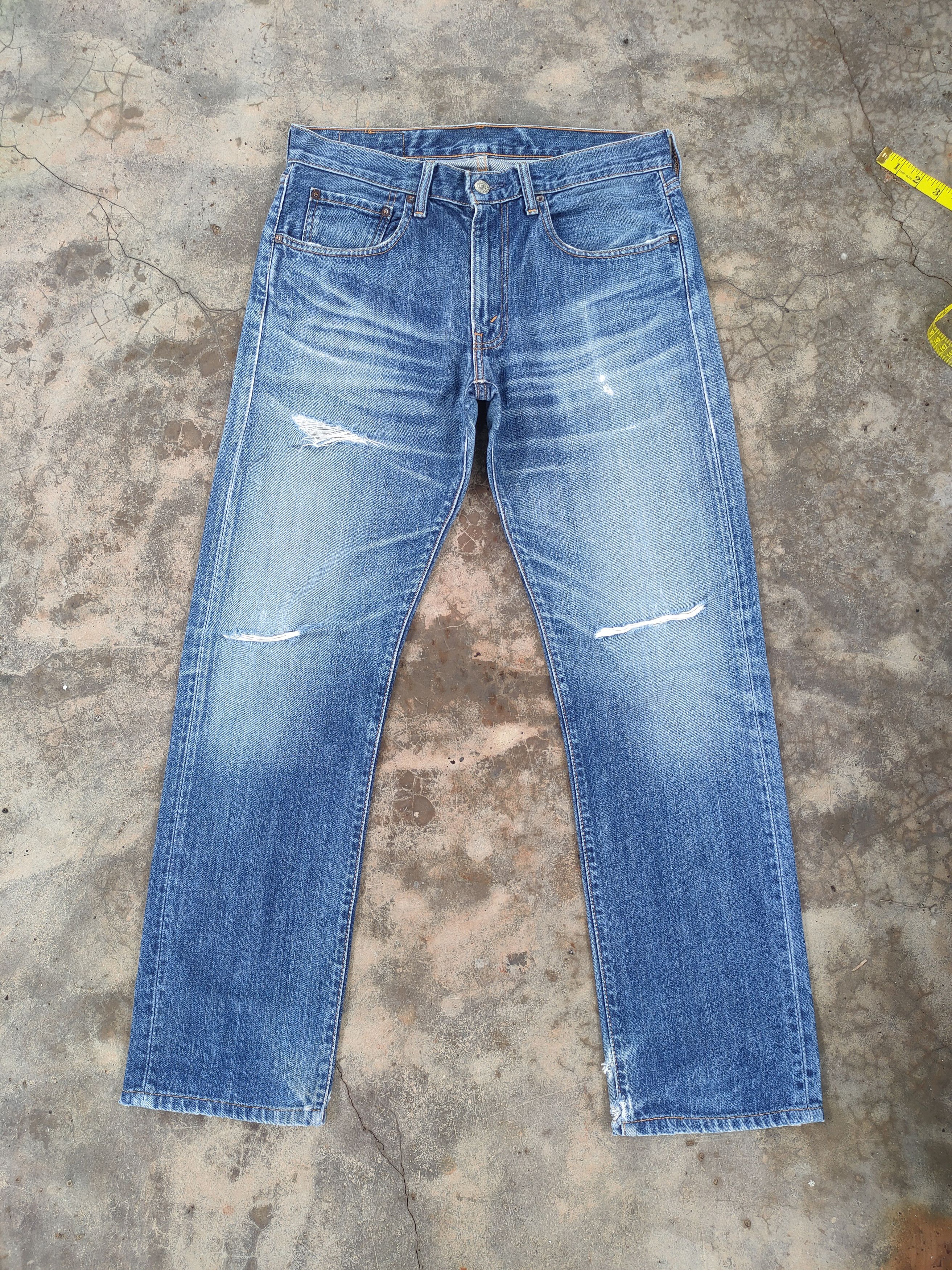 Levi's Vintage Clothing W33 VINTAGE LEVI'S 505 FADED RIPPED JEANS DENIM PANTS Size US 33 - 1 Thumbnail