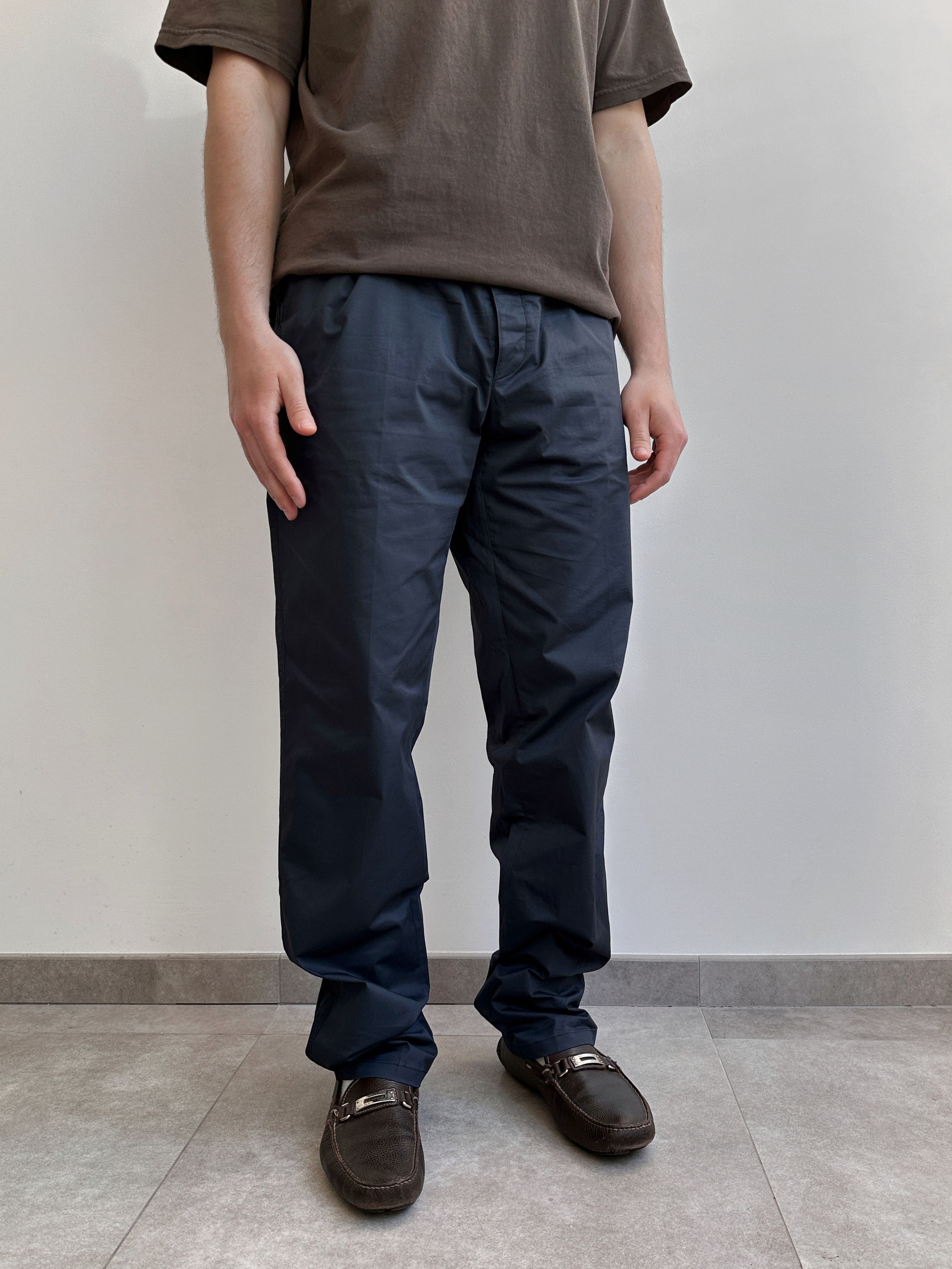 Prada Prada Navy Chino Casual Pants Trousers Size US 38 / EU 54 - 2 Thumbnail