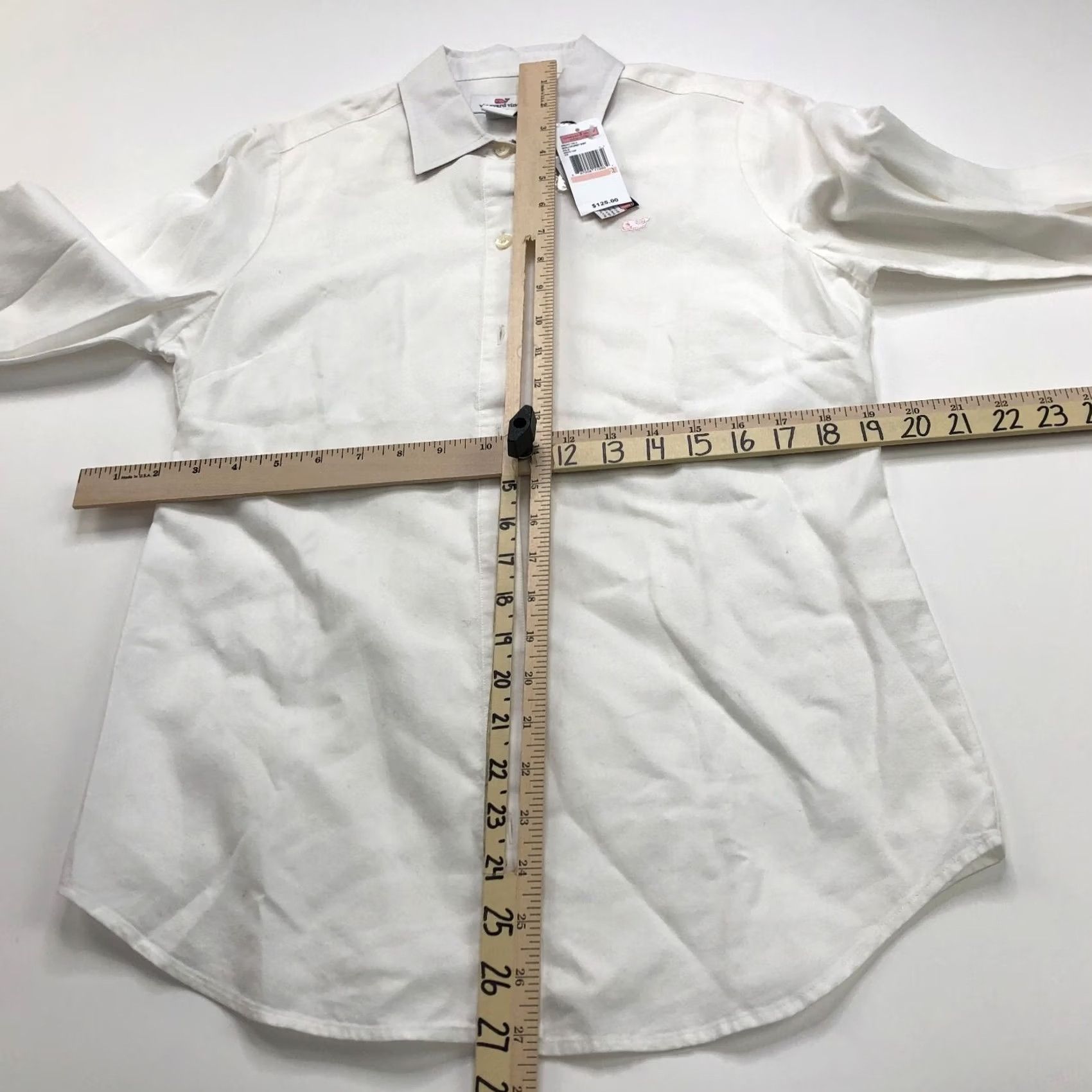Vineyard Vines VINEYARD VINES Shirt Women's 2 Button Long Sleeve 100% Cotton White Shirt Button-Up Casual All Seasons Womens Size XS / US 0-2 / IT 36-38 - 4 Thumbnail
