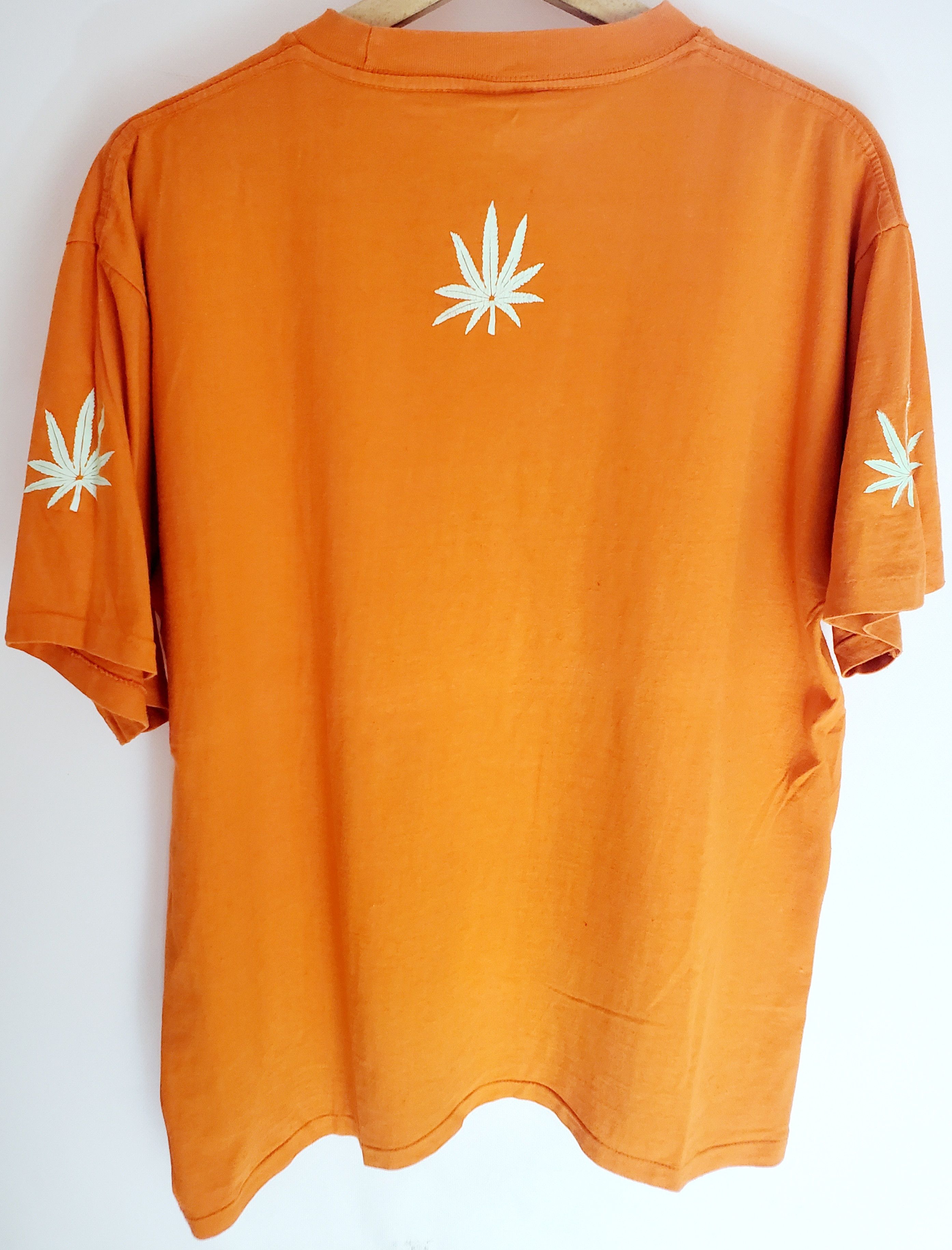 Y2K Marijuana Vintage 90s t shirt ganja printed Size L