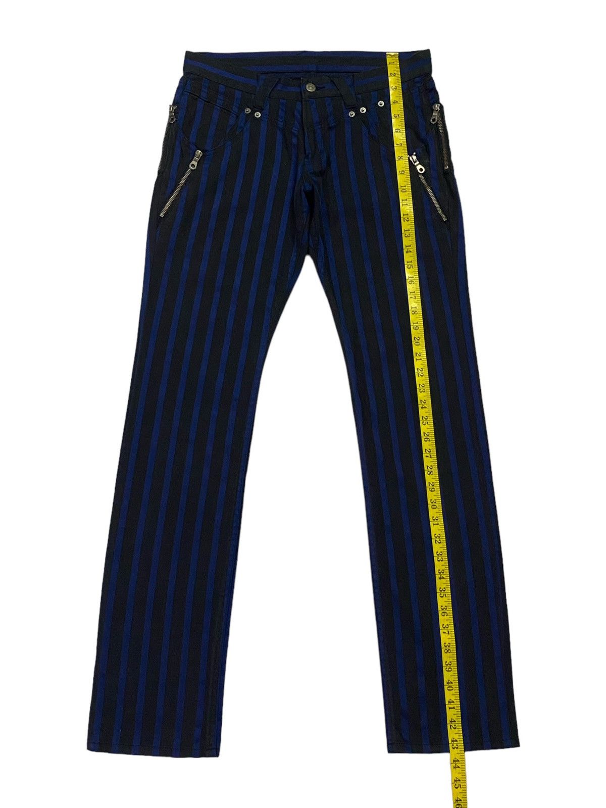 PPFM PPFM Striped Black And Blue Jeans Size US 32 / EU 48 - 6 Thumbnail