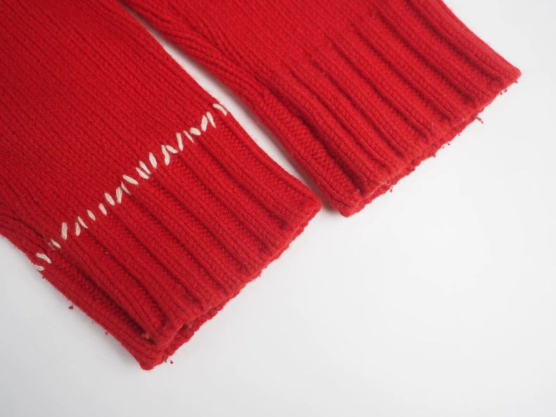 Ambush Design AMBUSH Red Ripped Knit Sweater 2503-Nextarrow Size US M / EU 48-50 / 2 - 5 Thumbnail