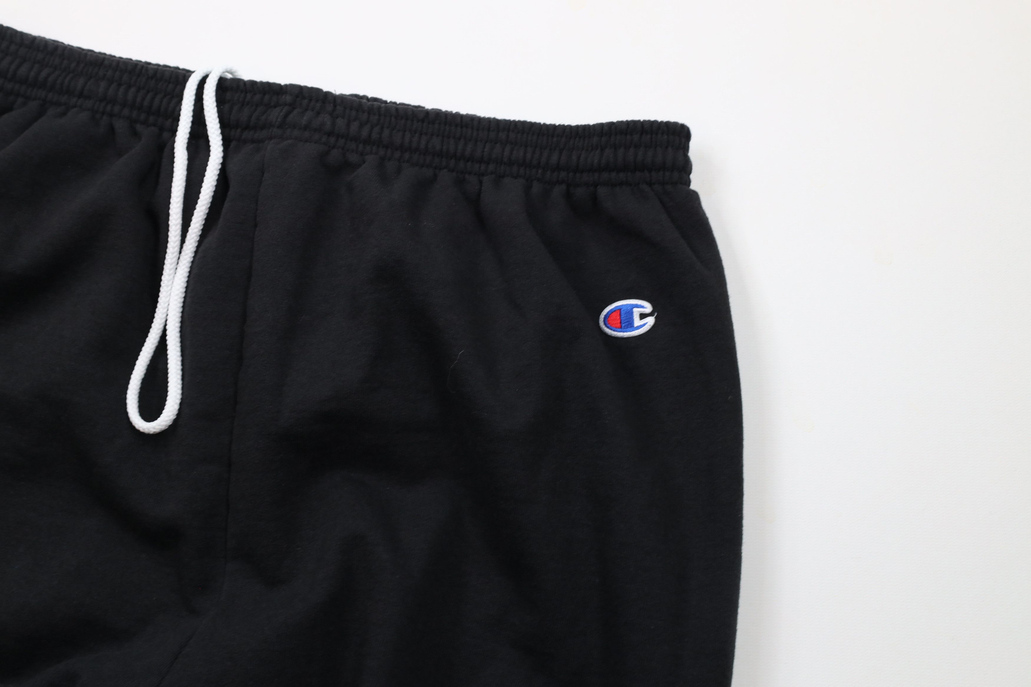 Champion × Vintage Vintage Champion Logo Cuffed Sweatpants Joggers Black Size US 36 / EU 52 - 5 Thumbnail