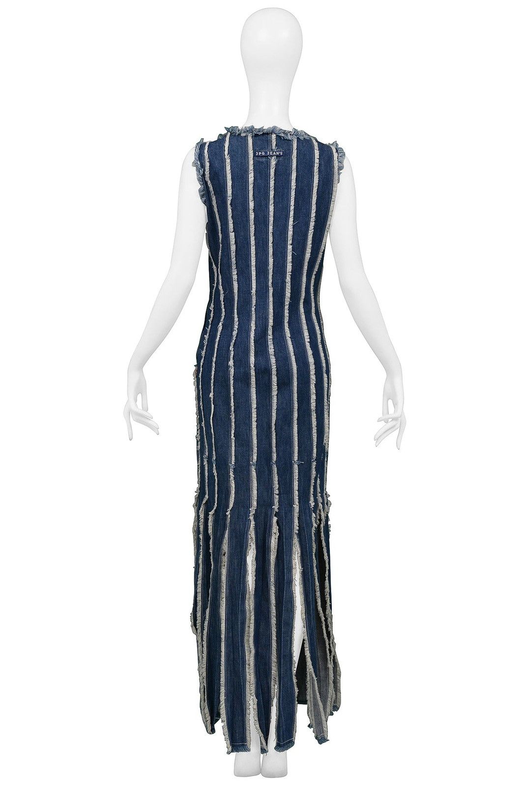 Jean Paul Gaultier Jean Paul Gaultier JPG Jeans Denim Raw Edge Fringe Dress Max Size M / US 6-8 / IT 42-44 - 2 Thumbnail
