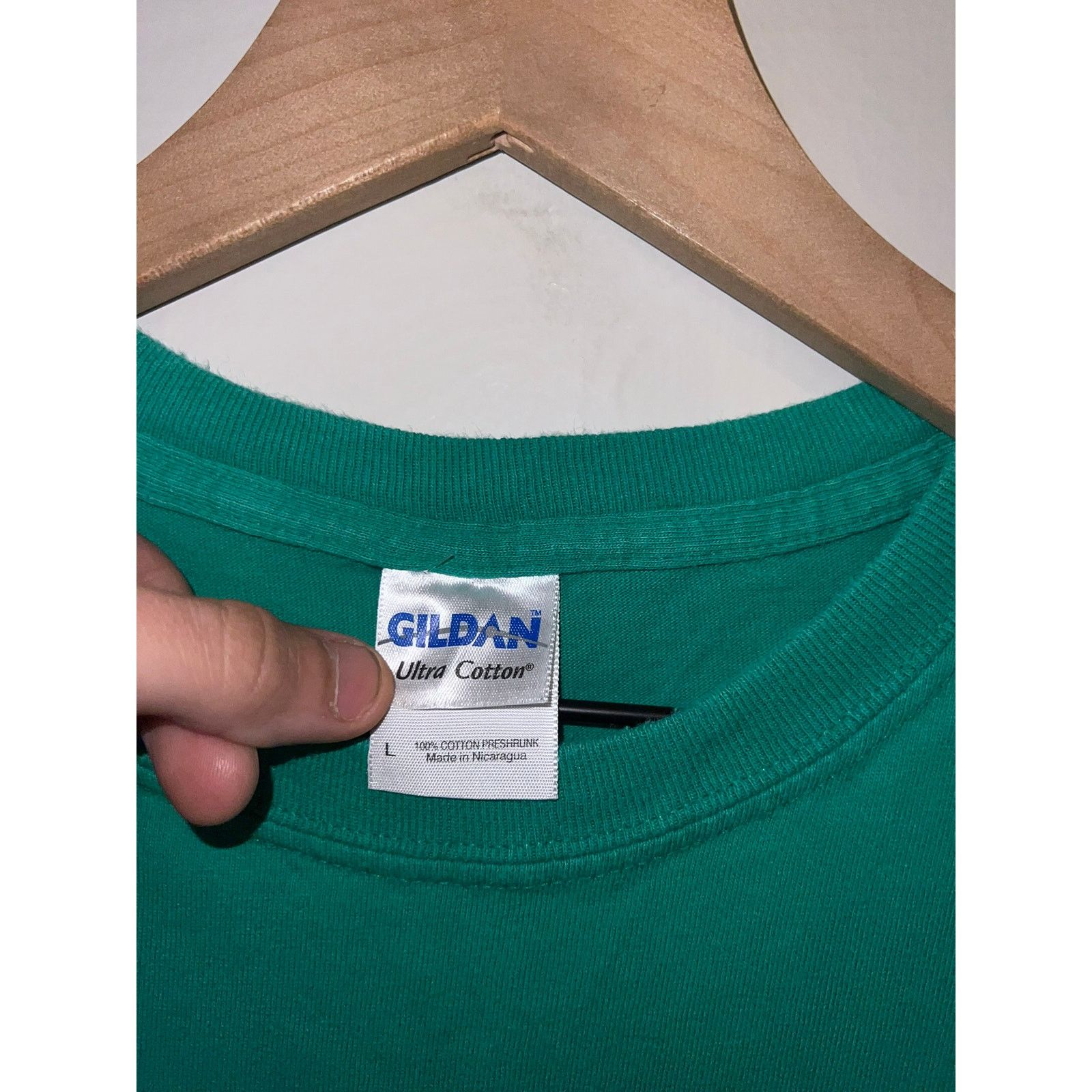 Gildan Vintage Kansas University Jayhawks Shirt Big 12 Green KU Tee Size US L / EU 52-54 / 3 - 5 Thumbnail