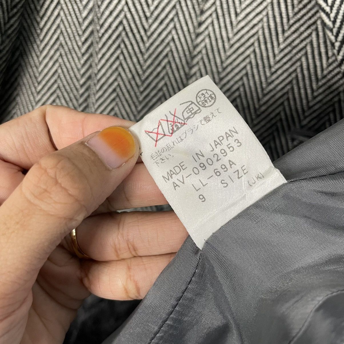 Japanese Brand Nice Design Keizo Ayata Herringbone Women Jacket Size M / US 6-8 / IT 42-44 - 17 Thumbnail