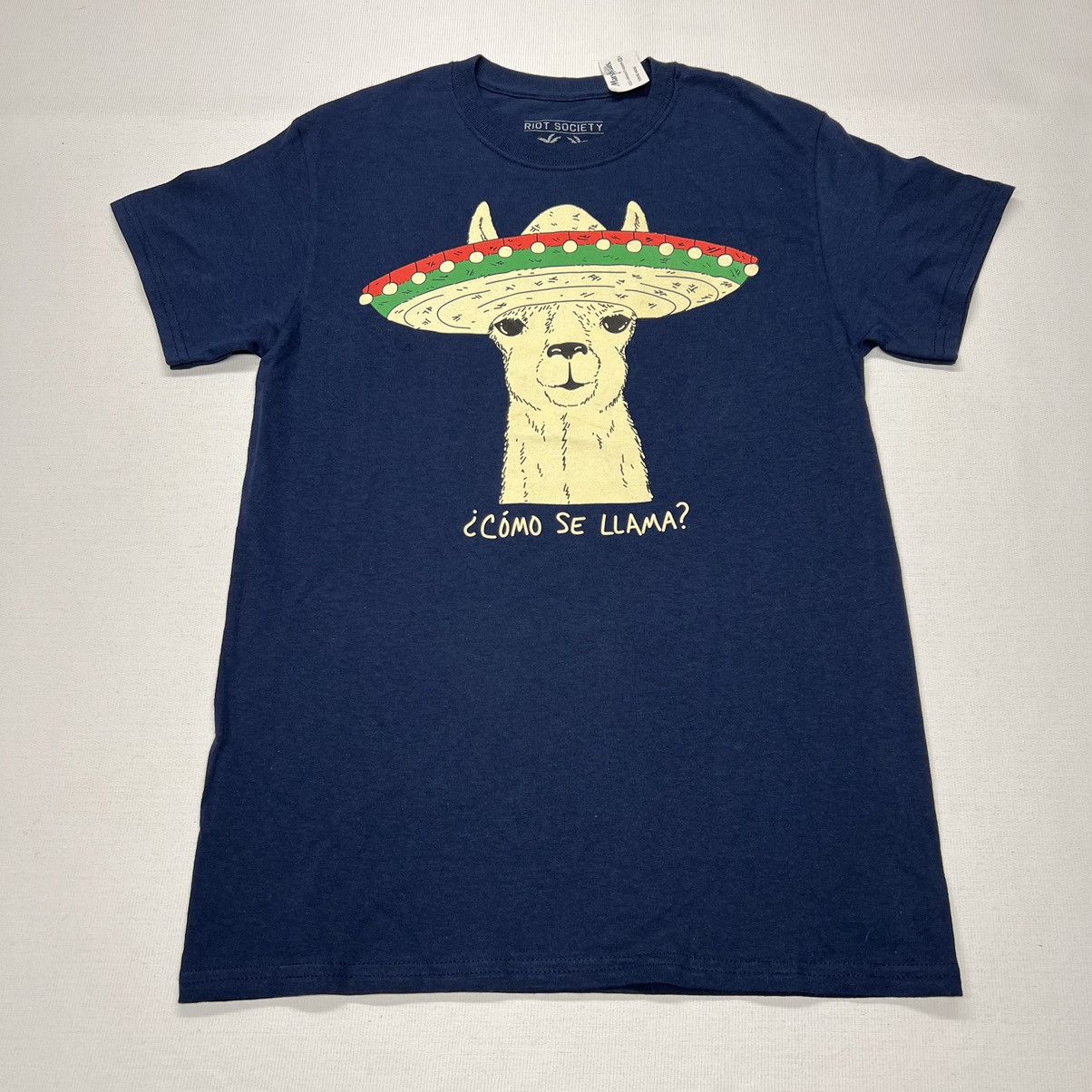 Riot Society Riot Society Llama Tee Shirt Blue Animal Funny Party Skate Size US S / EU 44-46 / 1 - 1 Thumbnail