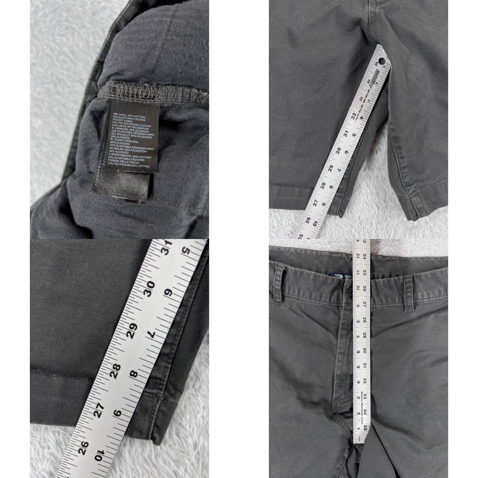 The North Face The North Face Chino Shorts Men 40 Gray Cotton Blend Cargo Casual Hiking Size US 40 / EU 56 - 8 Thumbnail