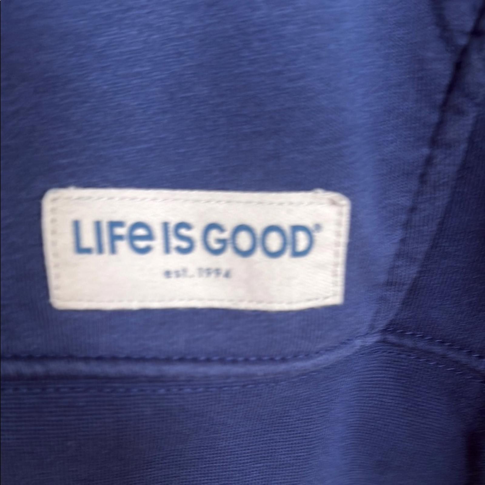 Life is Good Men's Navy Hoodie with Graphic Design Size US L / EU 52-54 / 3 - 3 Thumbnail