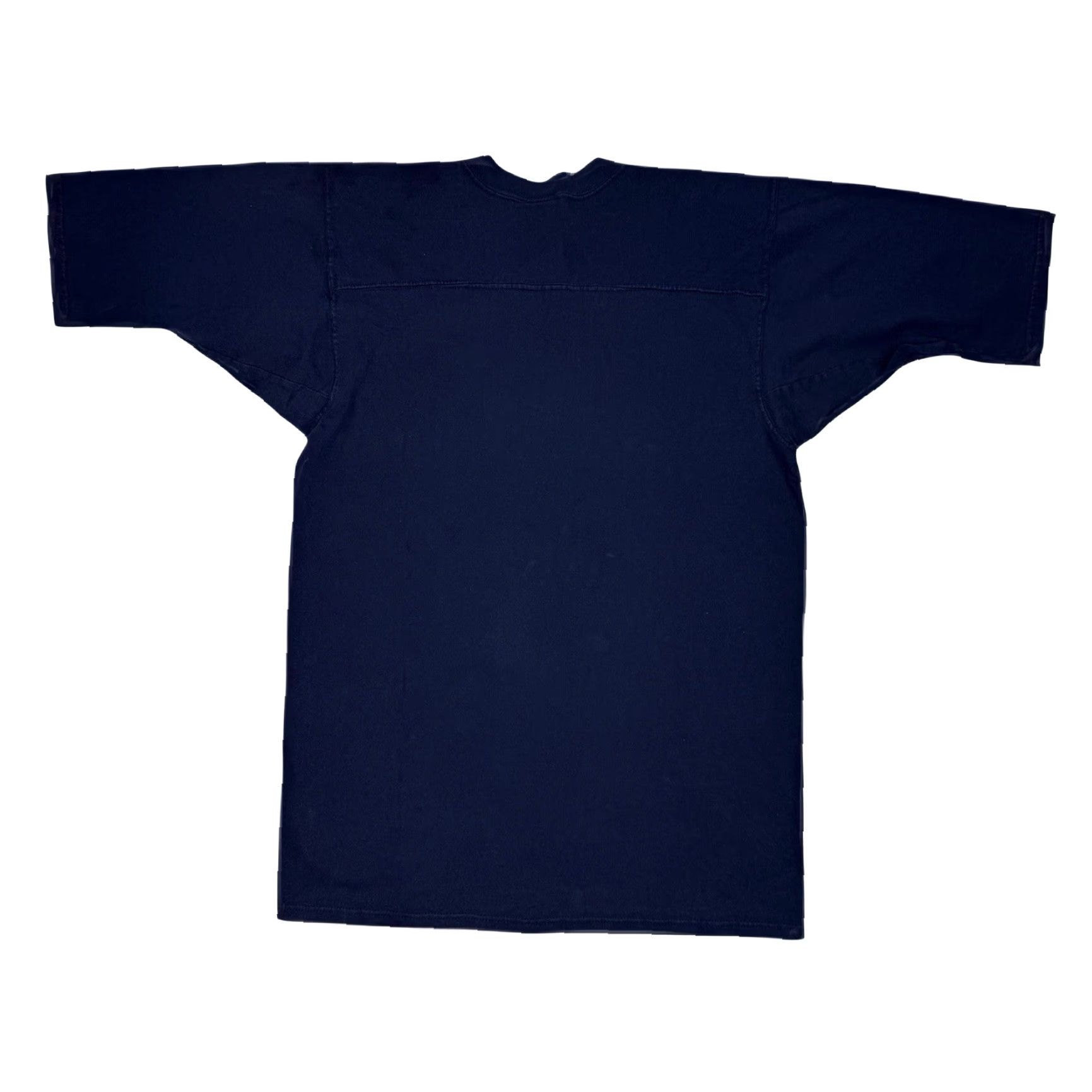 Soffe VINTAGE Made In Usa T-Shirt Mens L Blue Navy 90s Usa Graphic Print V-Neck Short Sleeve Heavy Weight Cotton Logo Size US L / EU 52-54 / 3 - 4 Thumbnail