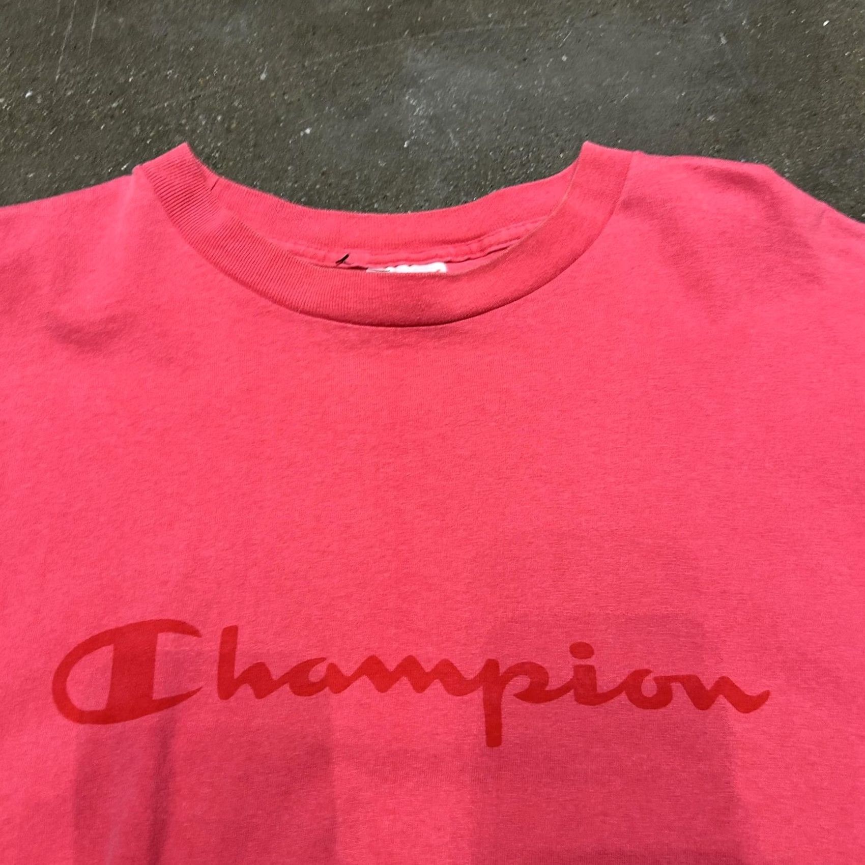 Hanes Hanes Champion Shirt Mens XL Red Script Logo Graphic Tee Crewneck T-Shirt Size US XL / EU 56 / 4 - 2 Thumbnail