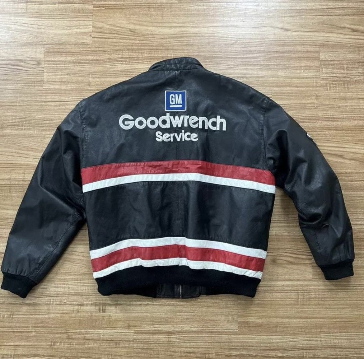 Chase Authentics × NASCAR × Vintage Vintage NASCAR Dale Earnhardt Leather Jacket Size US XL / EU 56 / 4 - 2 Thumbnail
