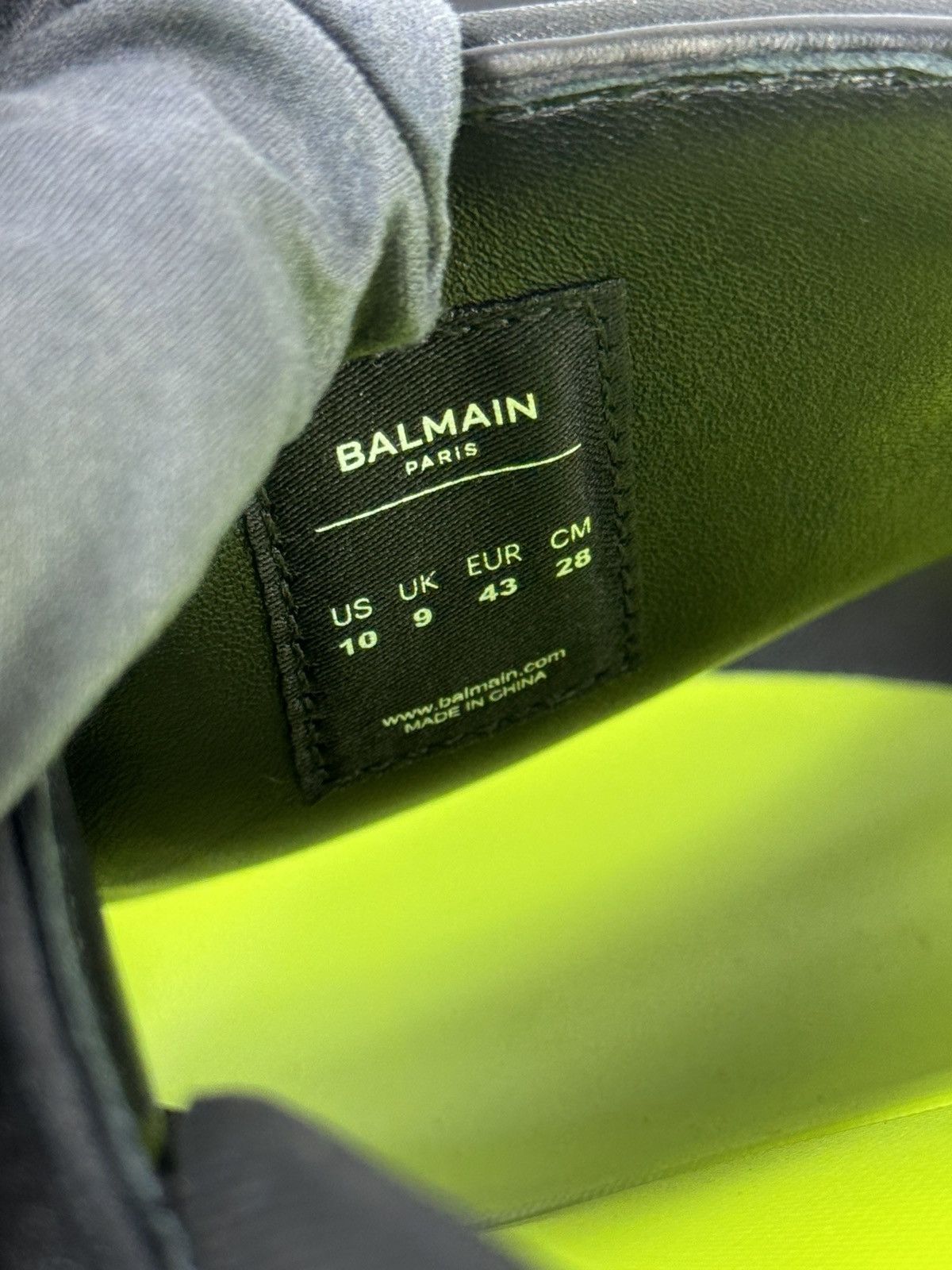 Balmain BLACK B IT QUILTED LEATHER SLIDE SANDALS Size US 9 / EU 42 - 9 Thumbnail