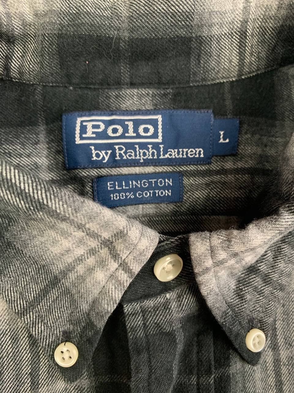 Polo Ralph Lauren Polo Ralph Lauren Button Up Shirt Men’s Black Gray Plaid Size US L / EU 52-54 / 3 - 9 Thumbnail