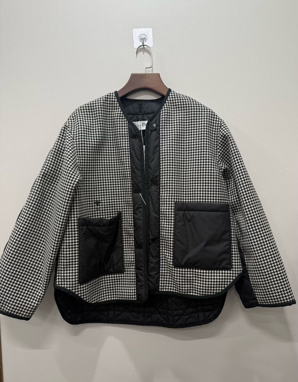 Dior Dior Women's Wool Blend Check Coat Size XS / US 0-2 / IT 36-38 - 1 Thumbnail