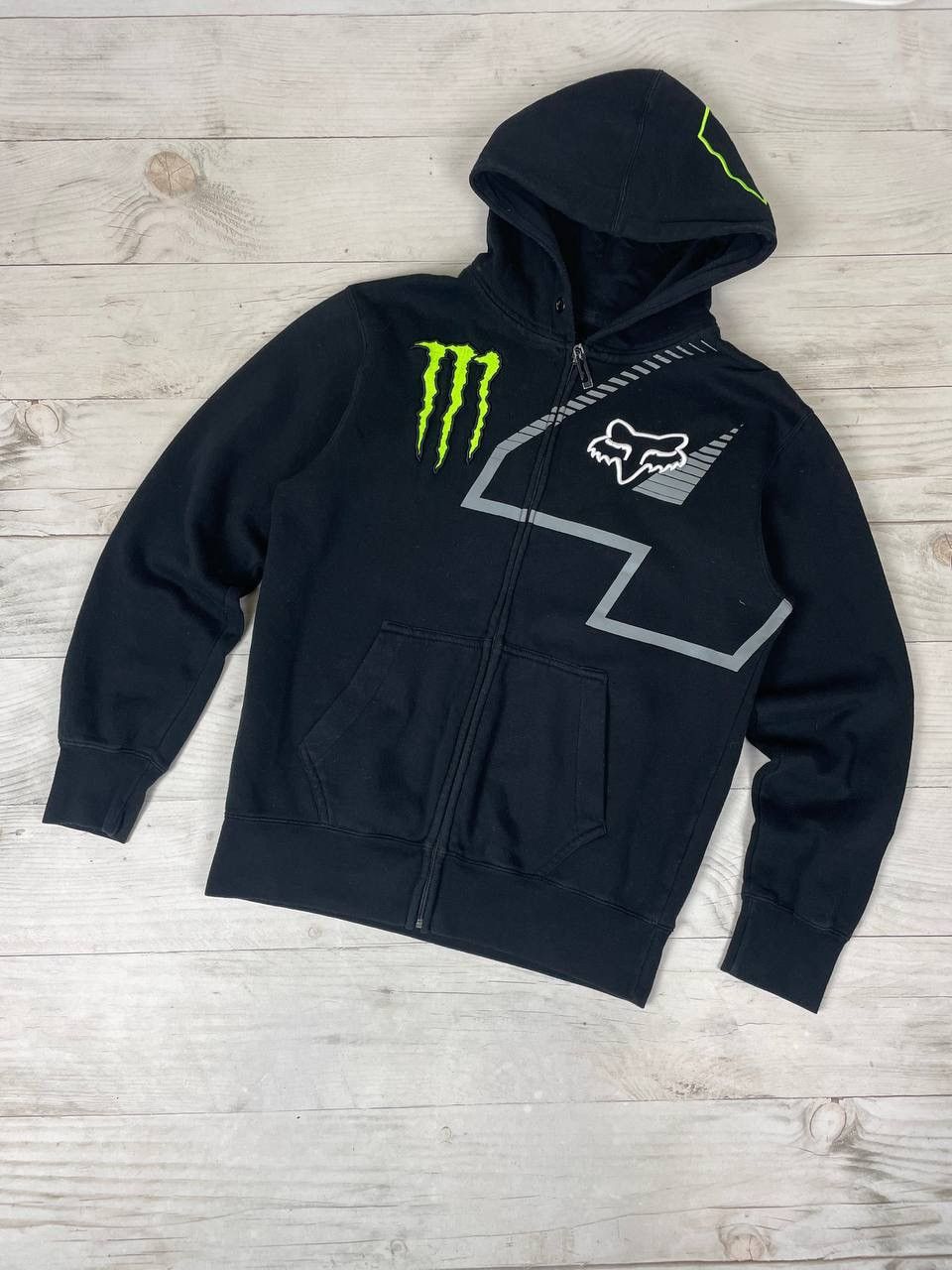 Fox Racing Vintage Fox Monster Energy Big Logo Racing Hoodie Moto Size US M / EU 48-50 / 2 - 1 Thumbnail