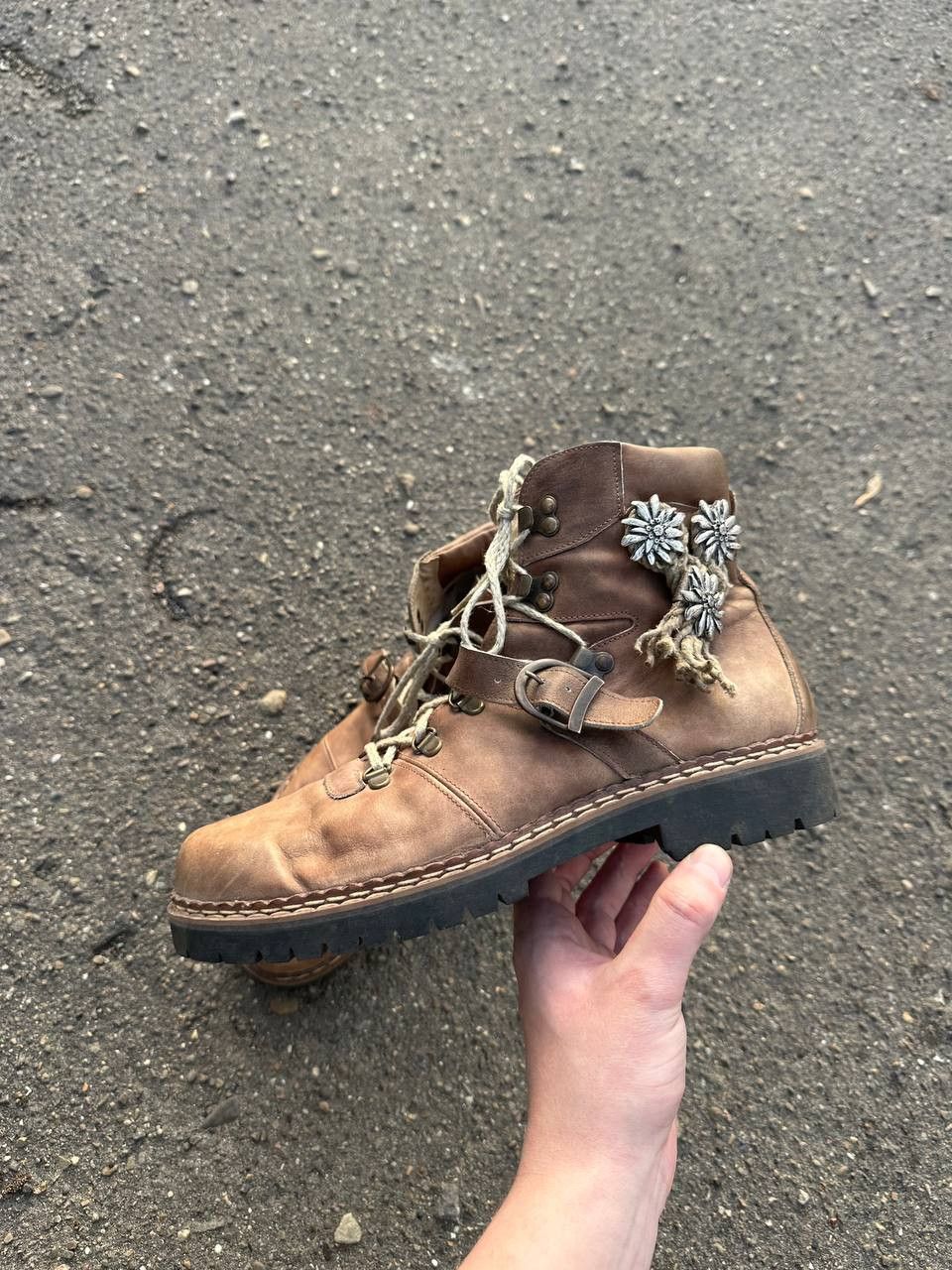 Other Vintage 14th Addiction style Leather Faded Biker High Boots Size US 9 / EU 42 - 5 Thumbnail