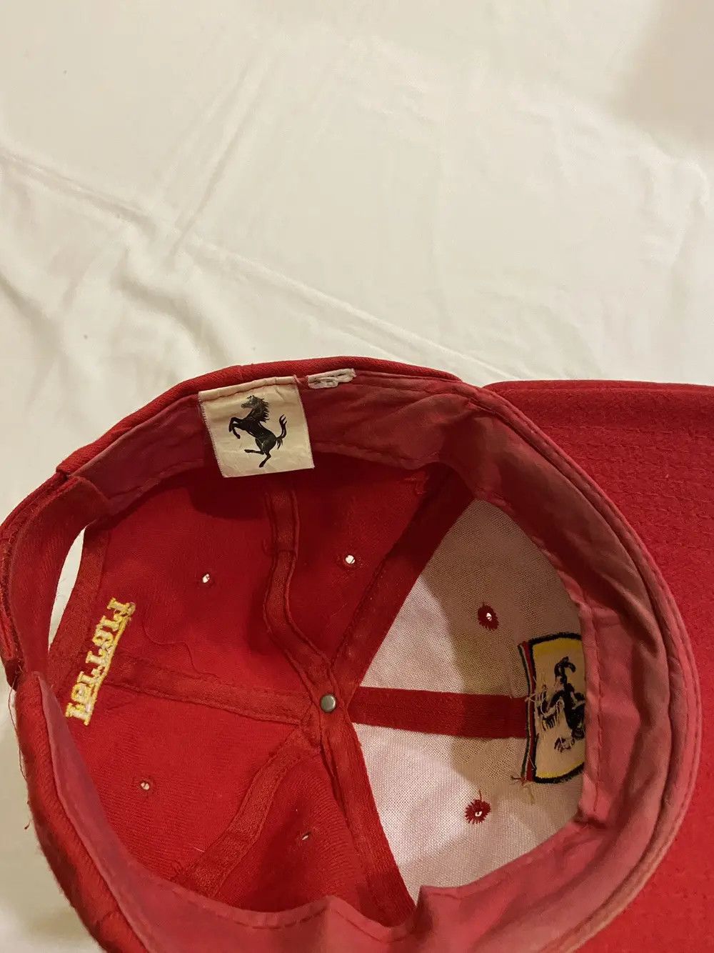 Ferrari VINTAGE 1996 RED FERRARI RACING 90’S HAT CAP F-1 FORMULA Size ONE SIZE - 11 Thumbnail
