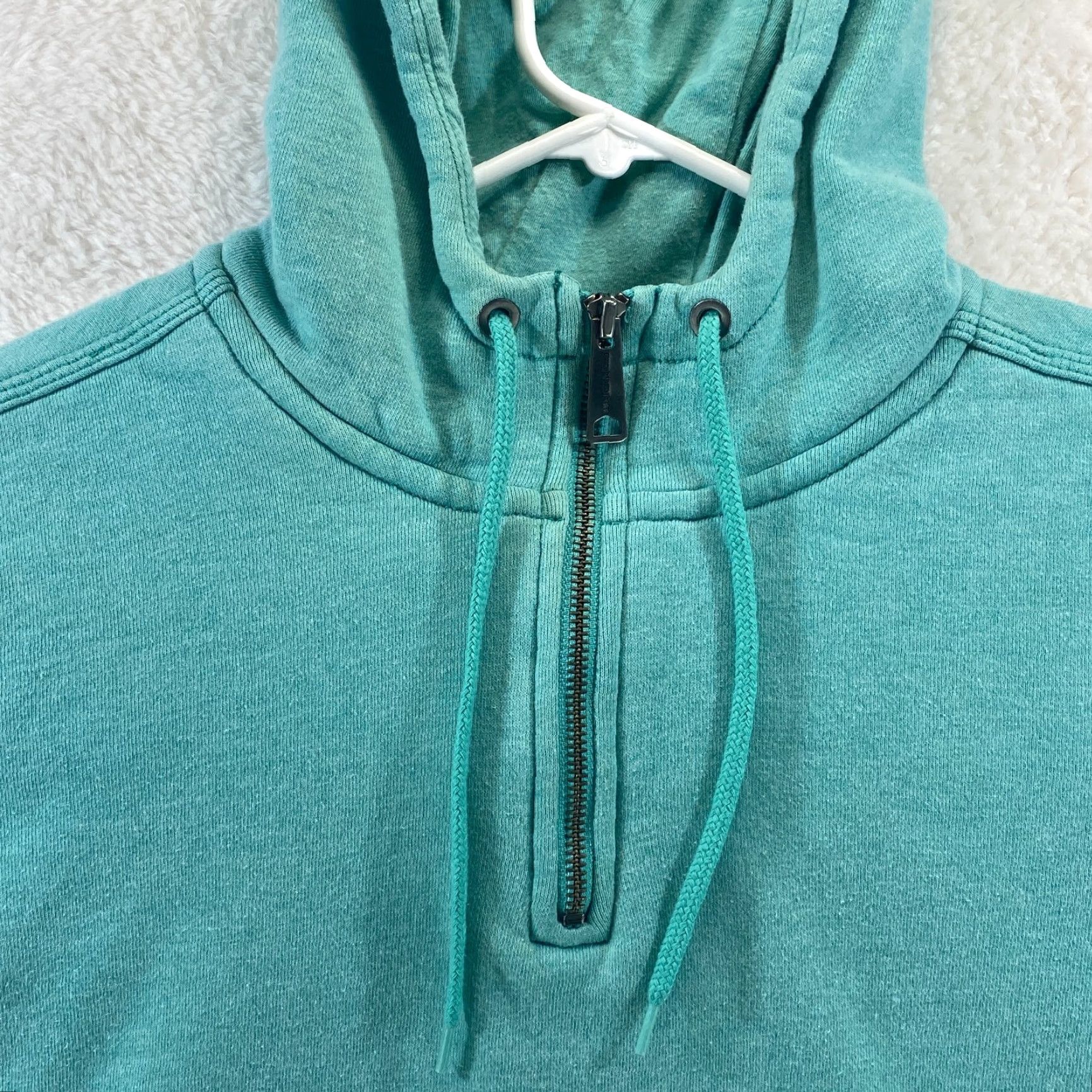 Carhartt Carhartt Green Womens XXL Hoodie Hooded Sweatshirt 1/4 Zip Pullover Pockets Size XXL / US 16-18 / IT 52-54 - 3 Thumbnail