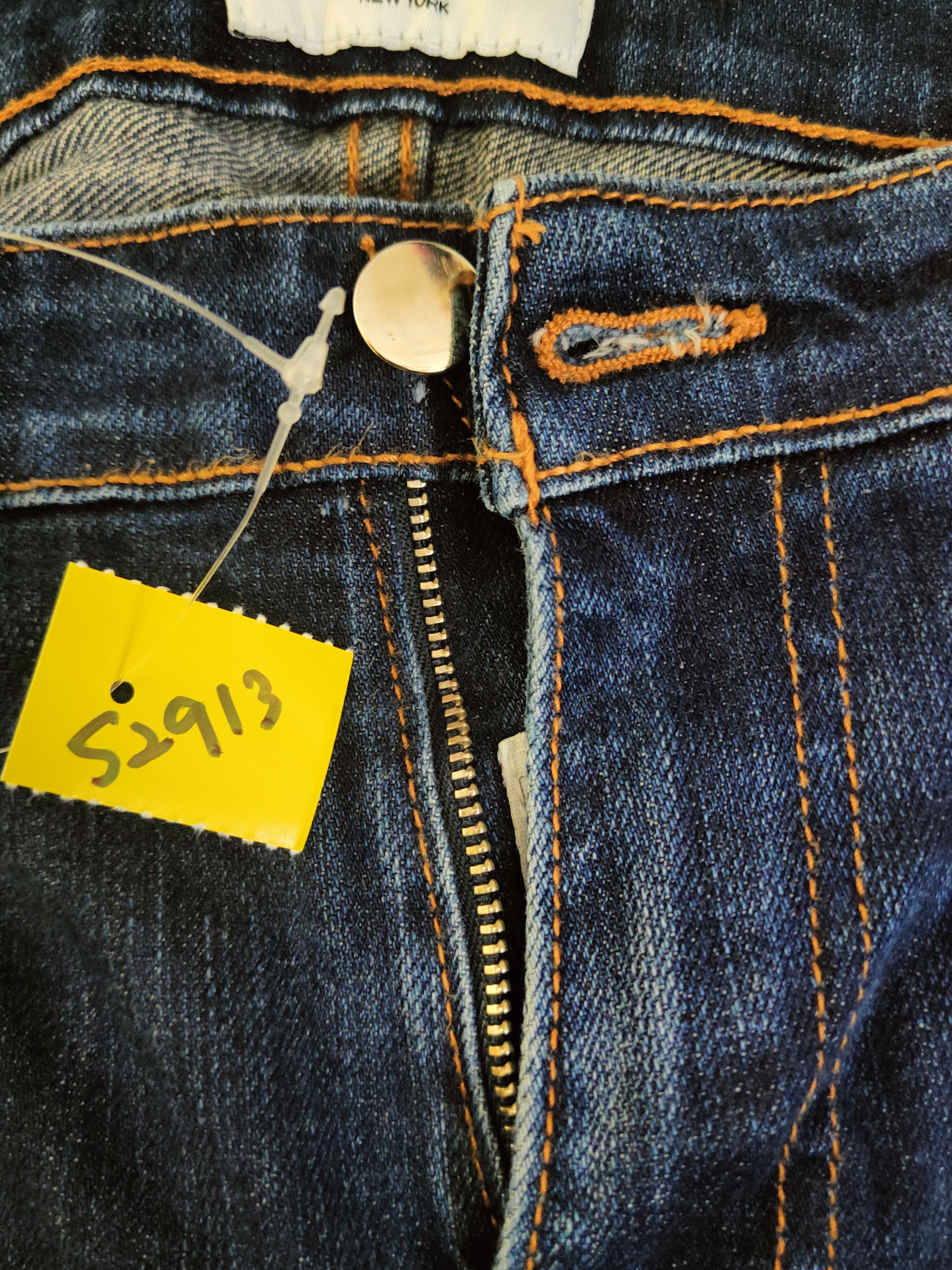 Ovadia & Sons Ovadia & Sons Blue Distressed Ripped Jeans #S2913 Size US 31 - 18 Thumbnail