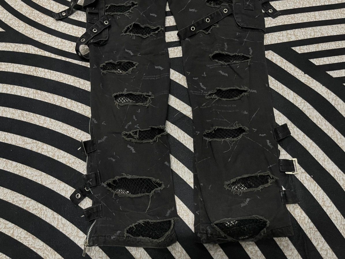 Japanese Brand 2000s GLP GOTHIC GRUNGE STYLE BONDAGE DISTRESSED PUNK Size US 35 - 13 Thumbnail